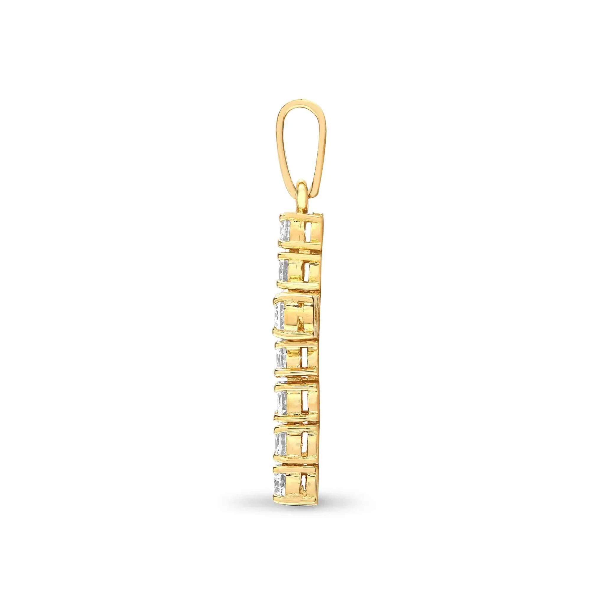 18ct Yellow Gold Diamond Cross