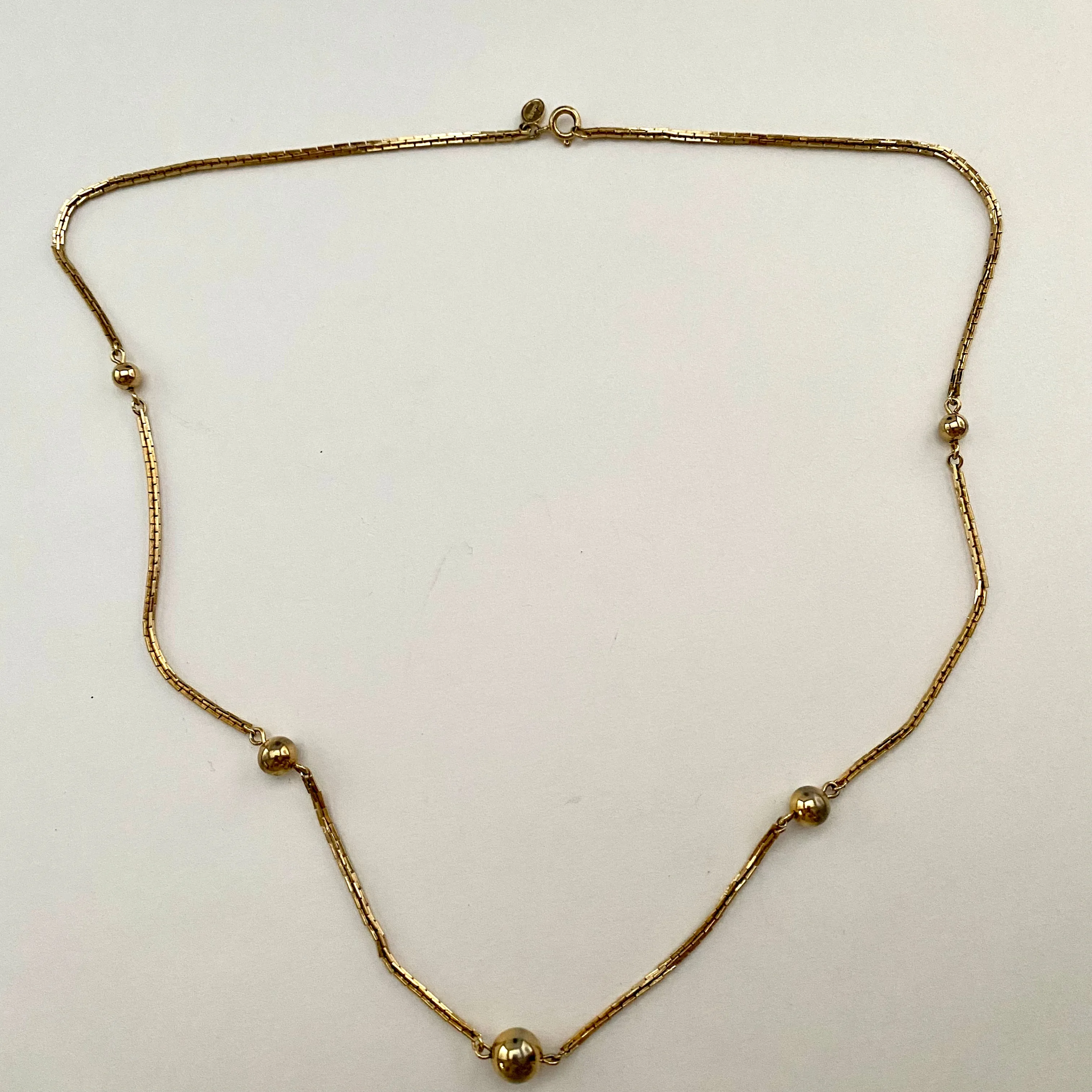 1978 Avon Beaded Chain Necklace