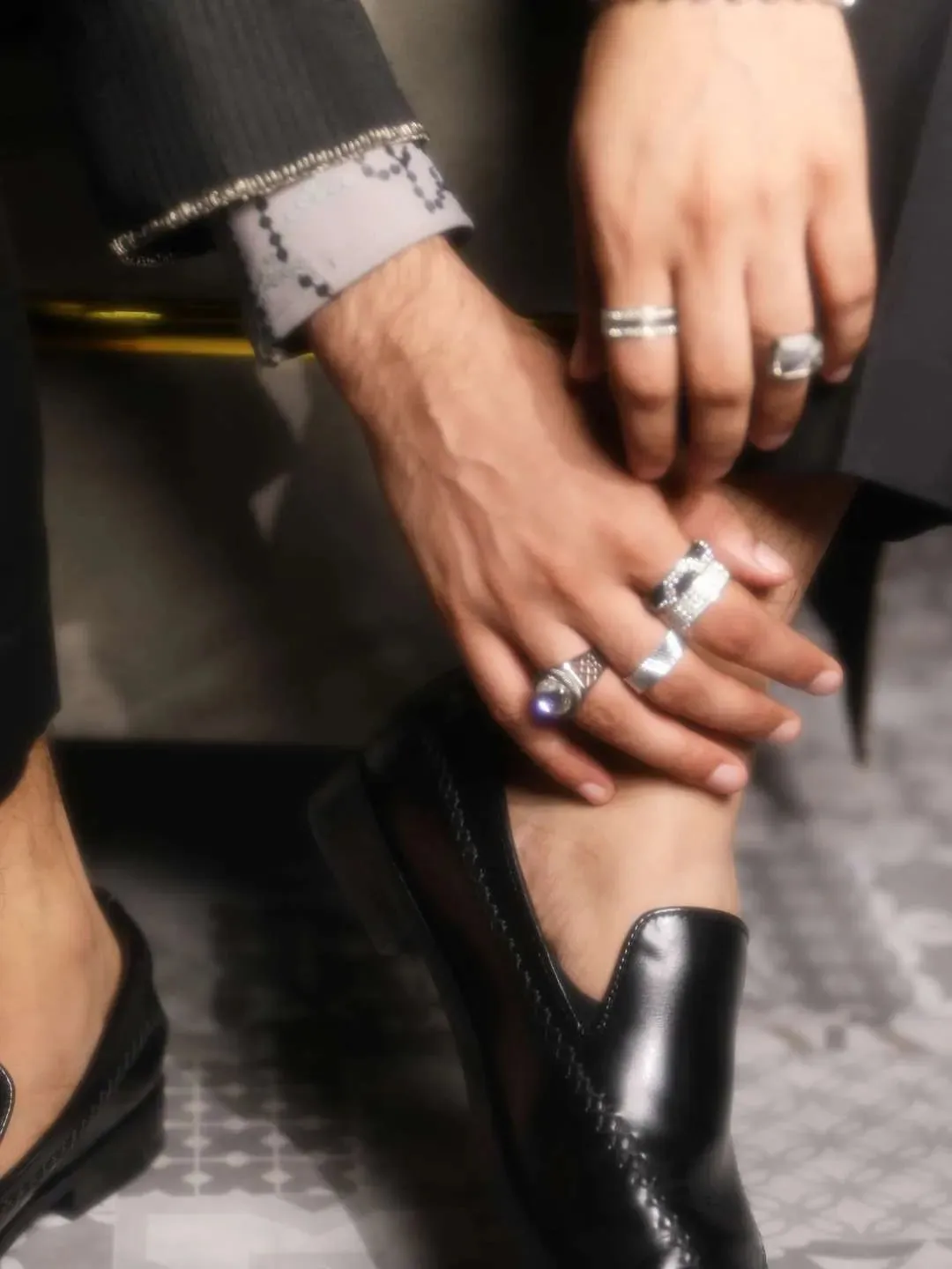 Ankush Bahuguna In Vintage Silver Amethyst Ring