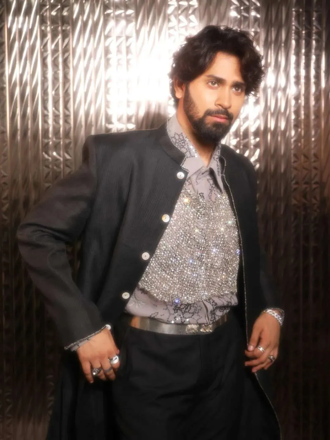 Ankush Bahuguna In Vintage Silver Amethyst Ring