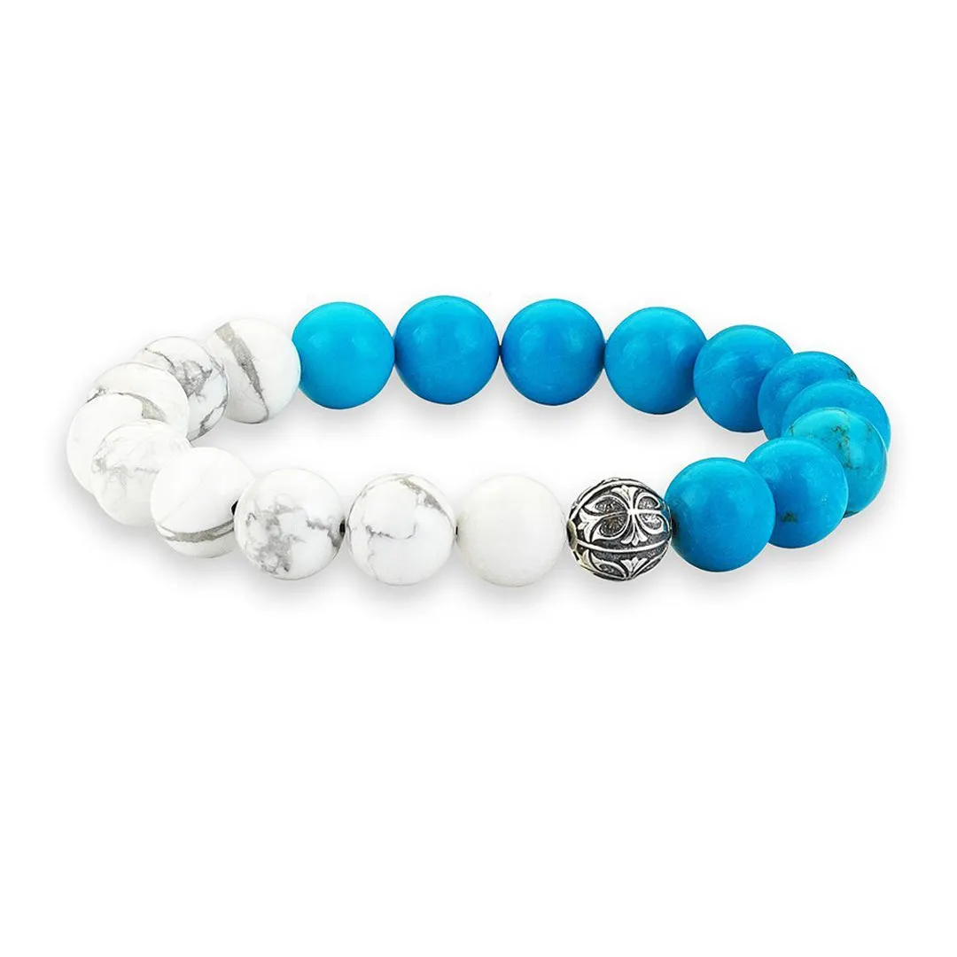 Apex Beaded Bracelet - Howlite