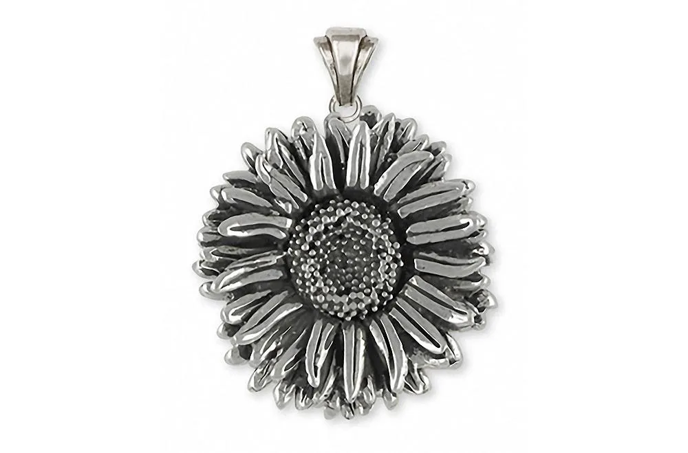 Aster Pendant Jewelry Sterling Silver Handmade Flower Pendant AST2-P