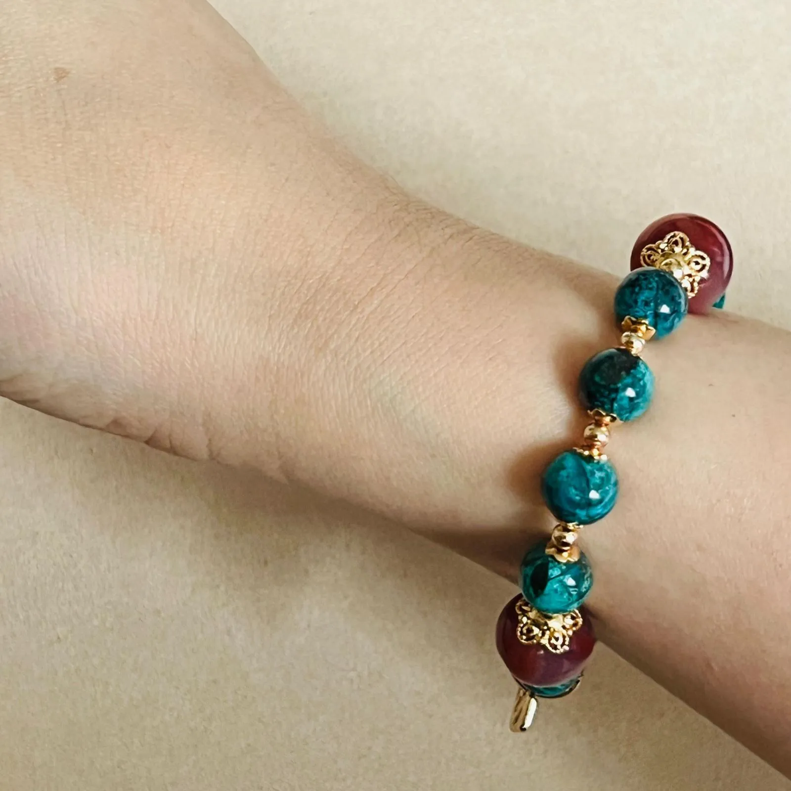 Baby Turquoise & Agate Bracelet