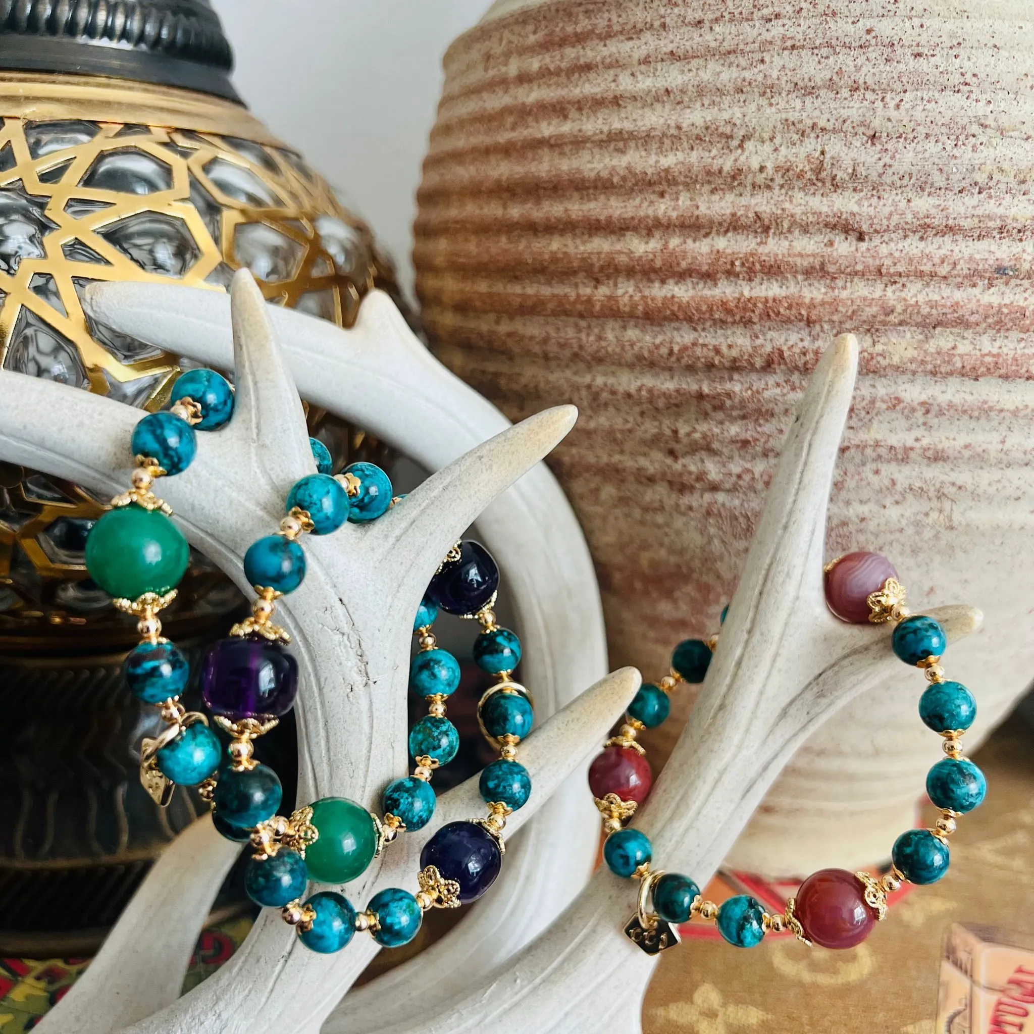 Baby Turquoise & Agate Bracelet