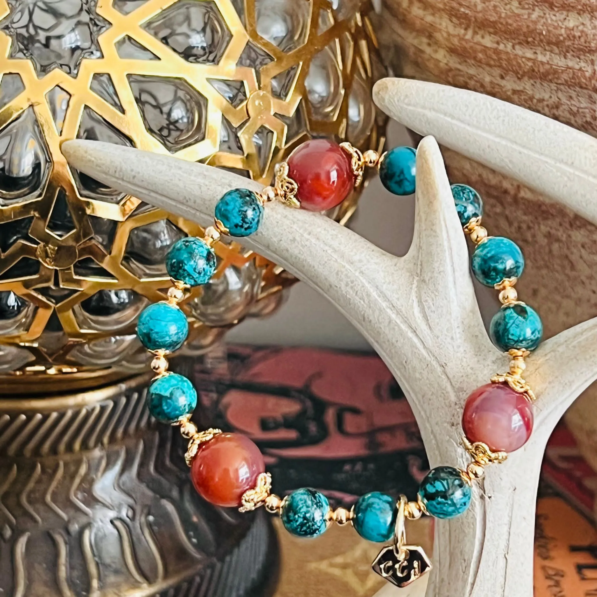 Baby Turquoise & Agate Bracelet