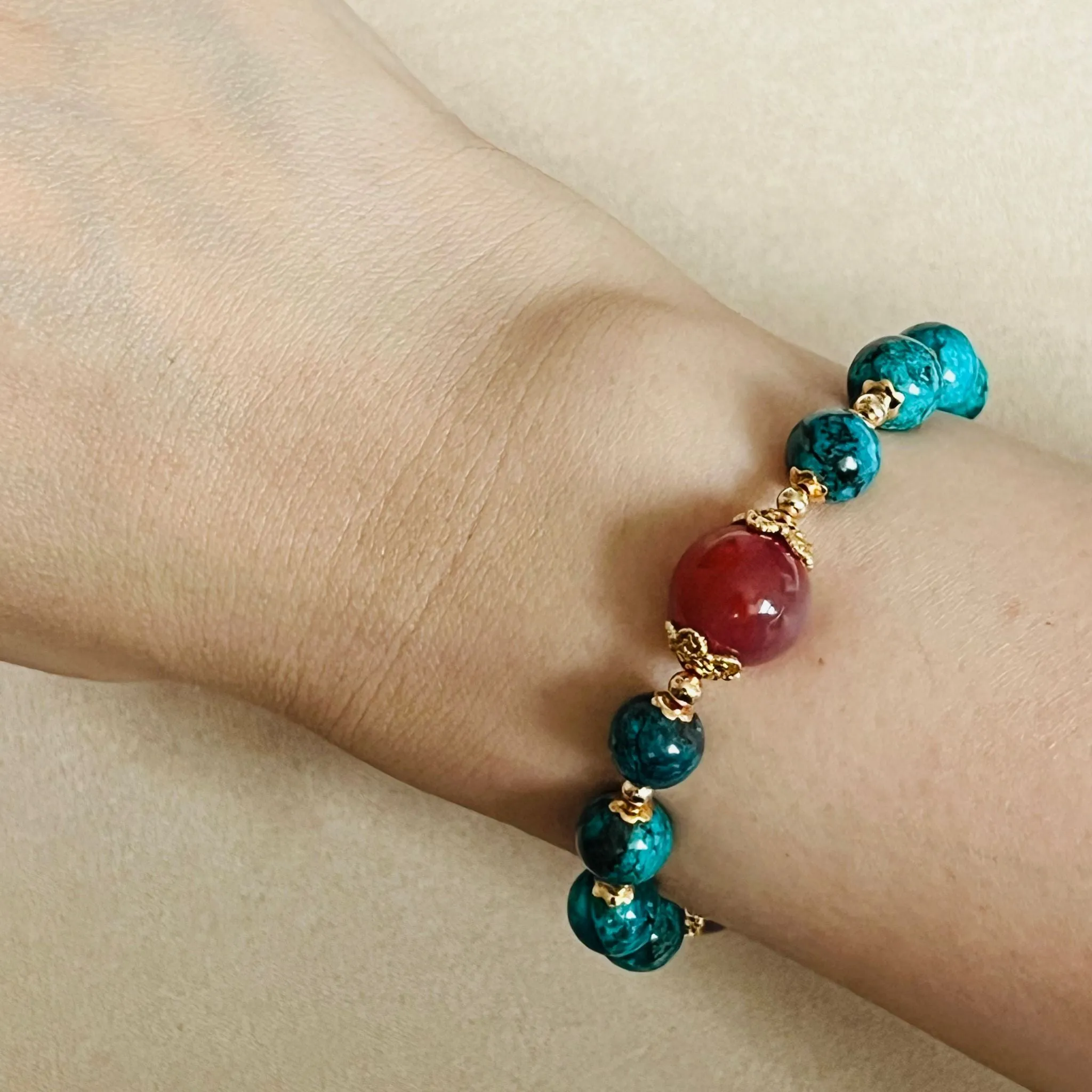 Baby Turquoise & Agate Bracelet