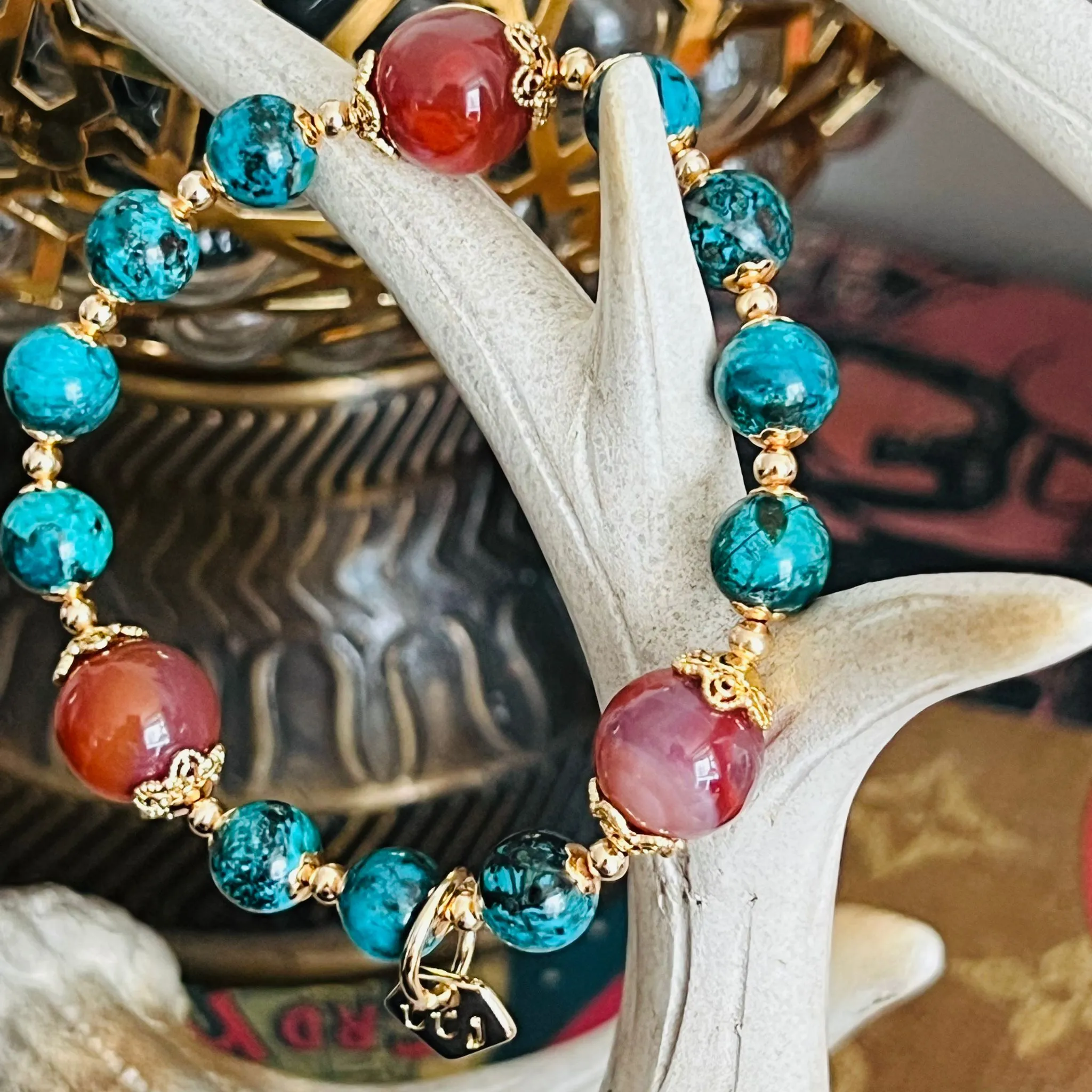 Baby Turquoise & Agate Bracelet