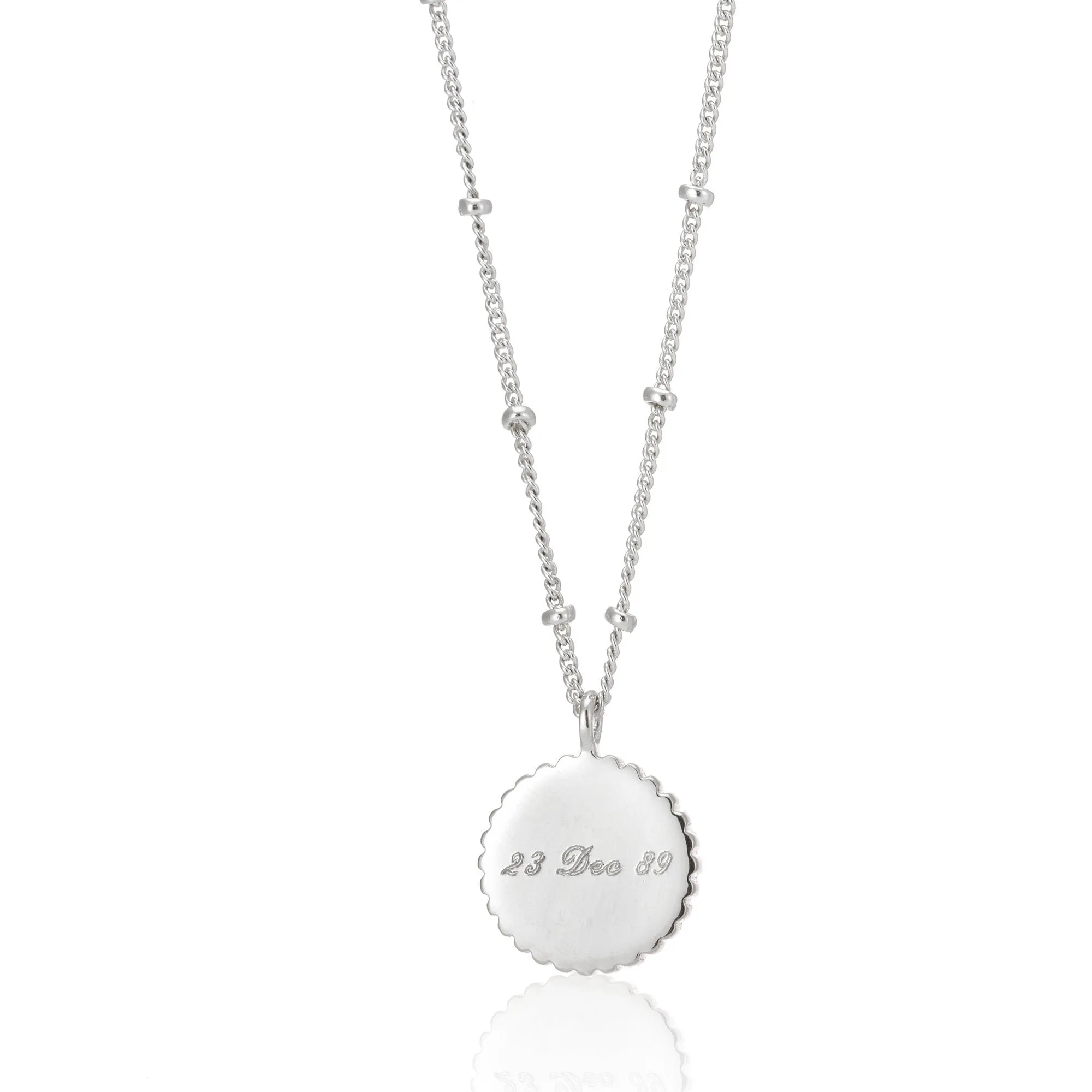 Barcelona Silver May Chrysoprase Birthstone Necklace