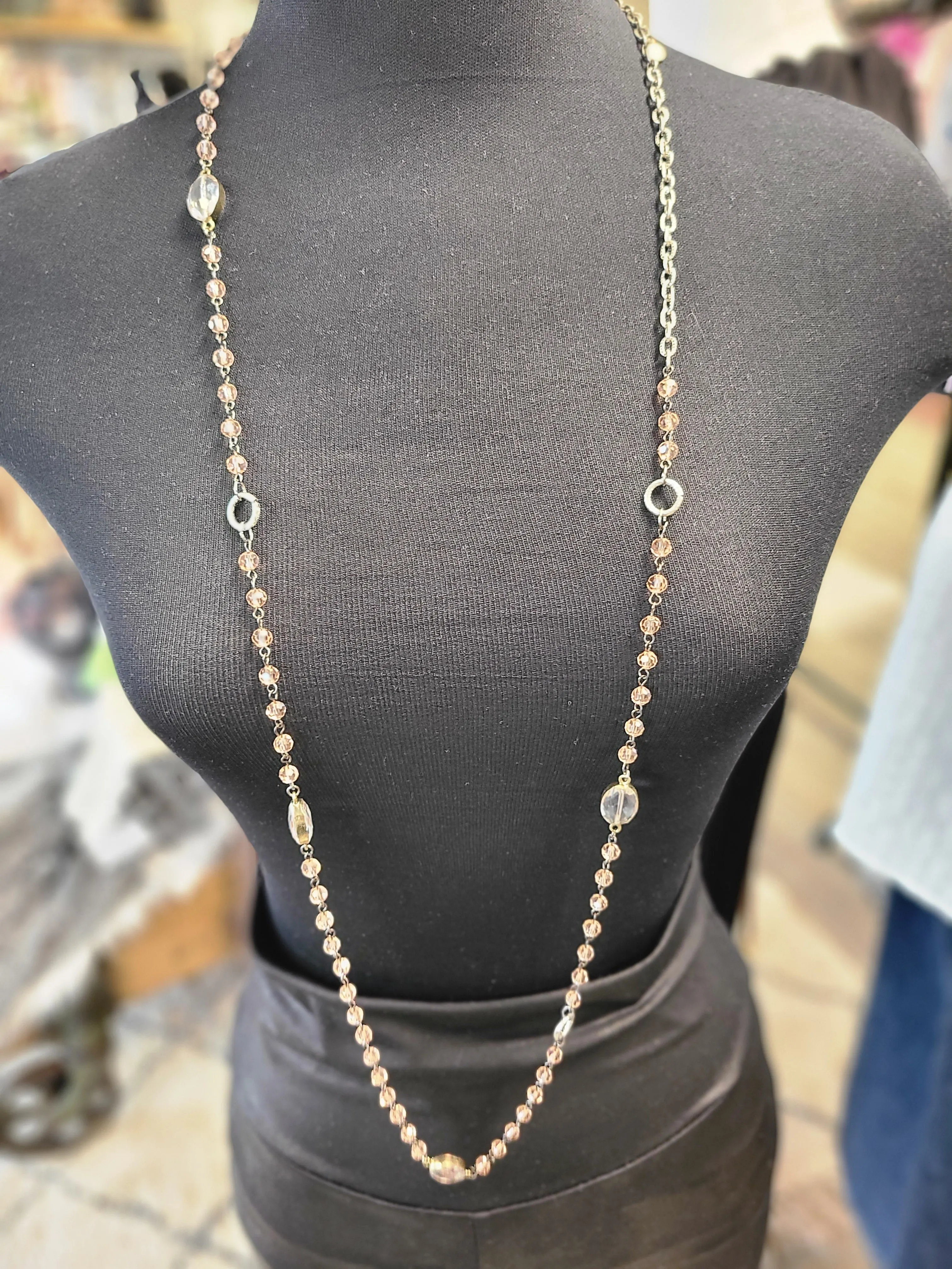 Beaded Chandelier Necklace
