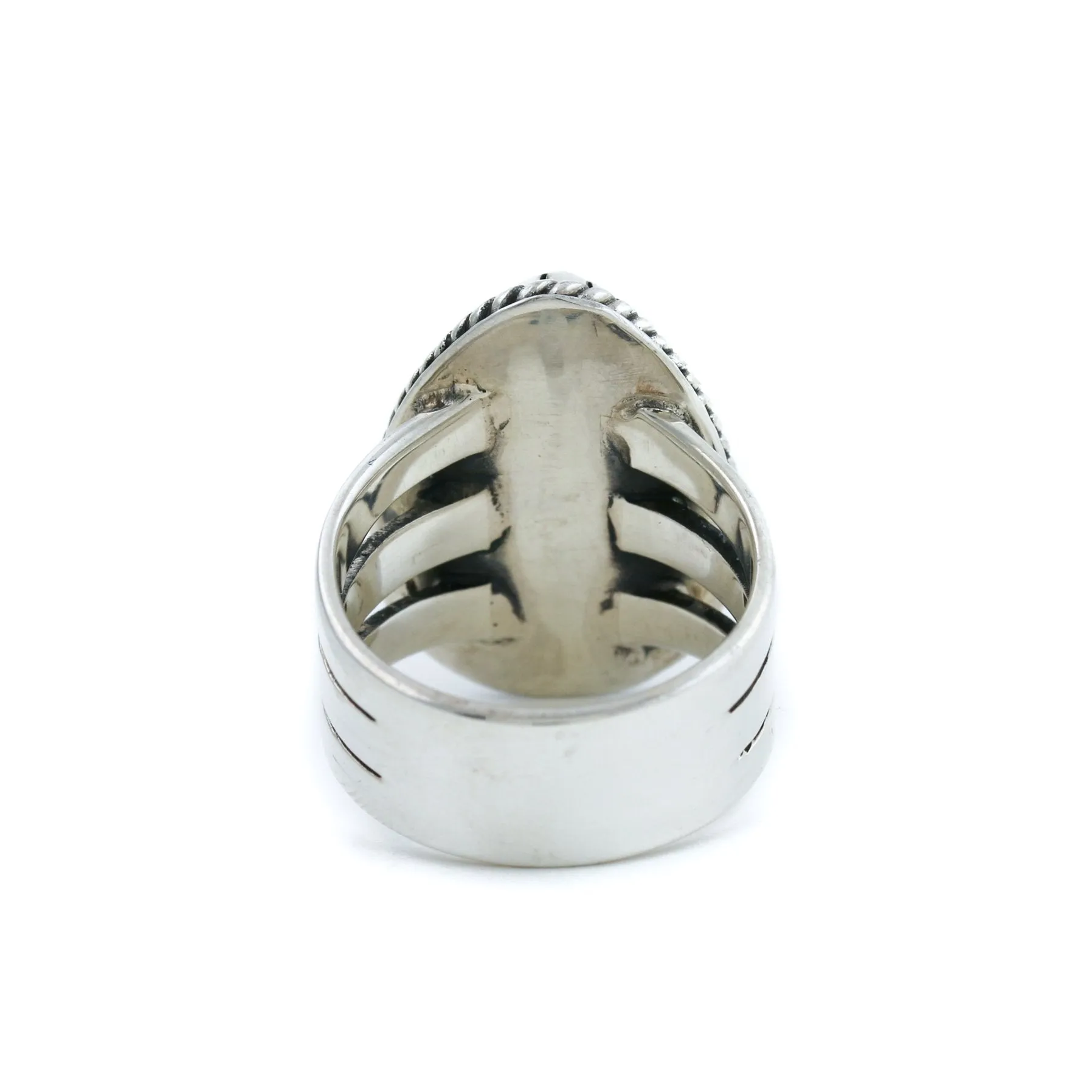 Boulder Opal Silver Ring