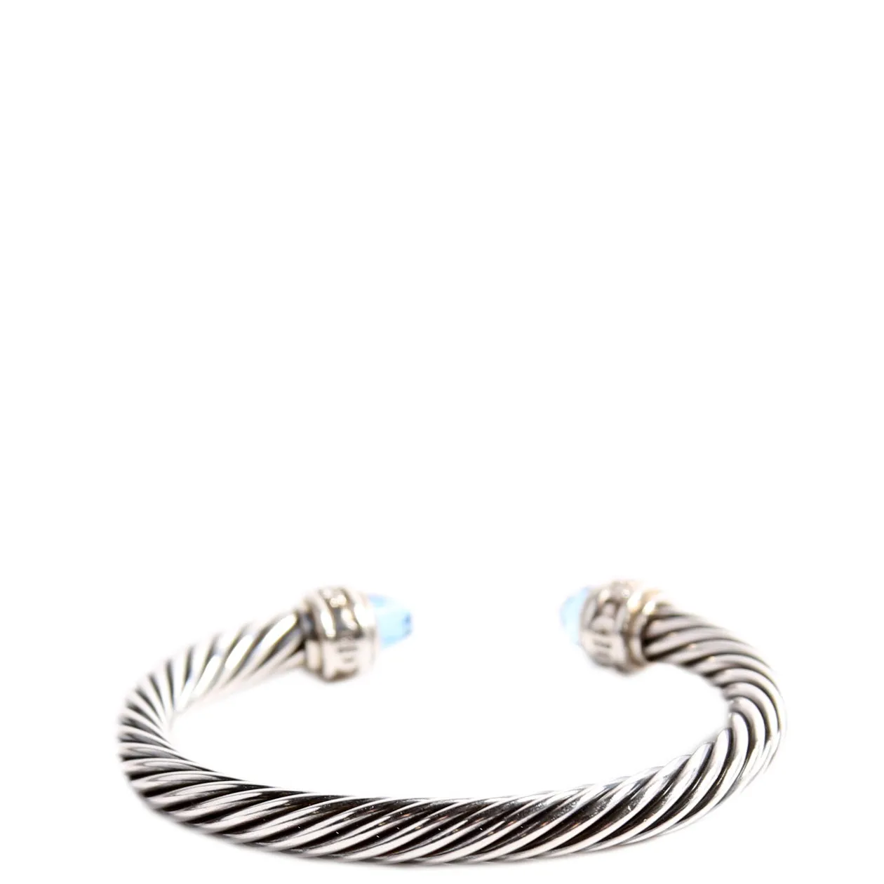 Cable Classics 7MM Bracelet Blue Topaz/Diamonds/925