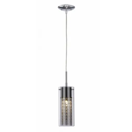 Canarm IPL178B01CH9 Sloan Pendant With Plated Glass and Crystals in Chrome