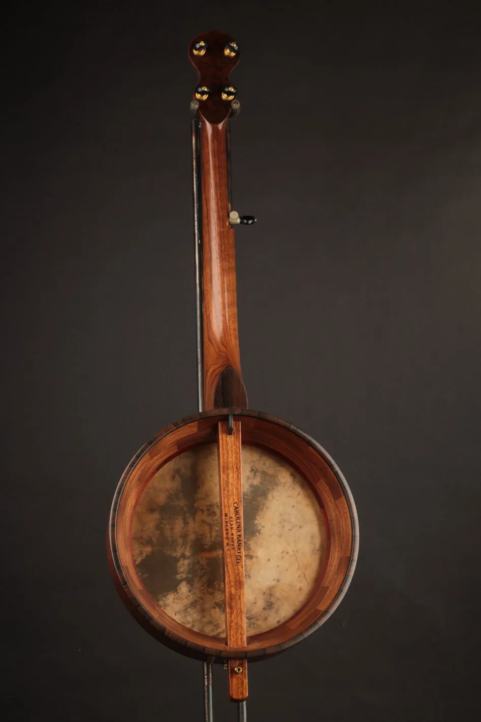 Carolina Banjo Company 11" Walnut w/Carved Peghead & Padauk Tonering