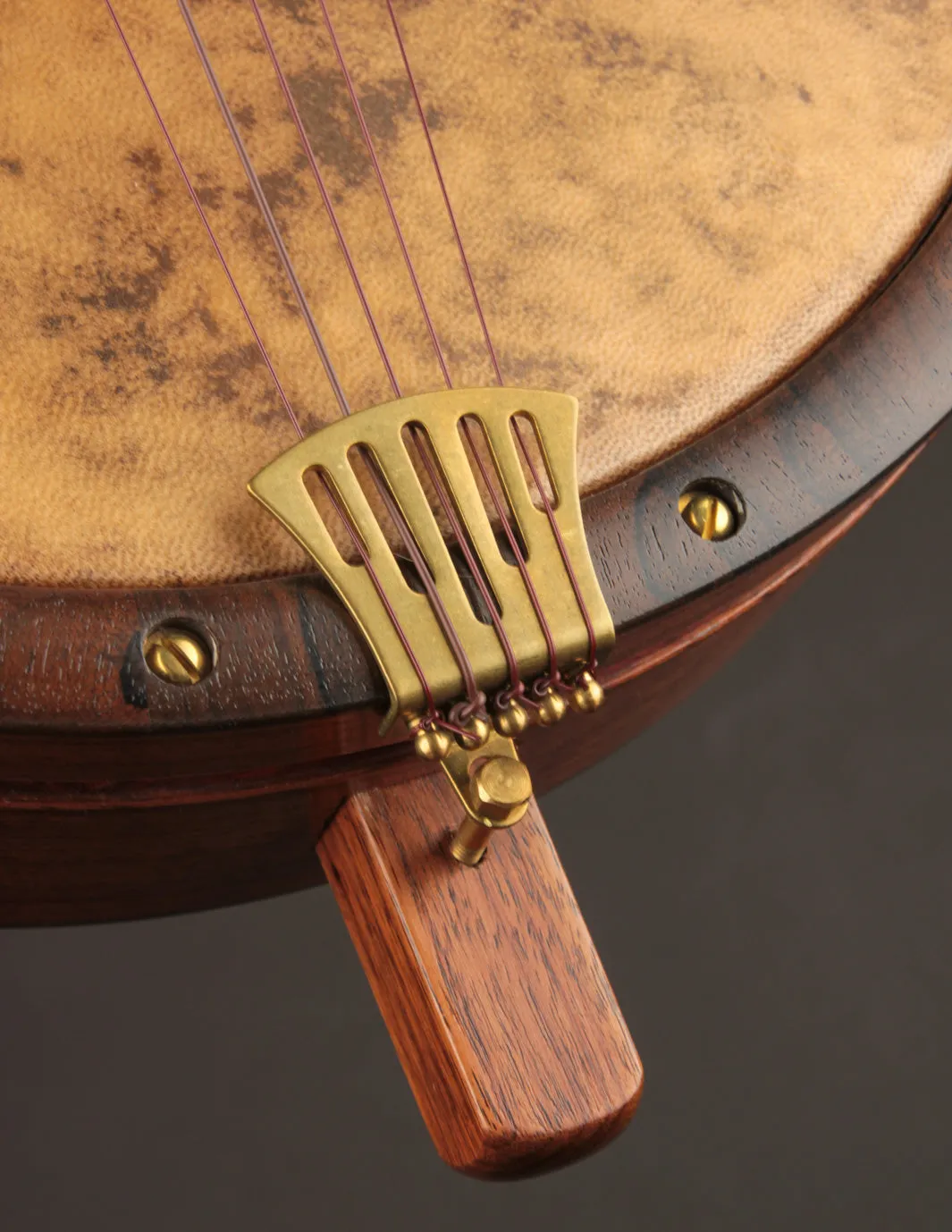 Carolina Banjo Company 11" Walnut w/Carved Peghead & Padauk Tonering