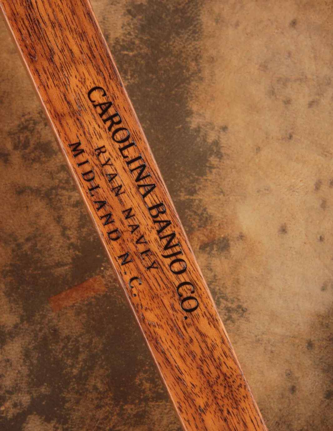 Carolina Banjo Company 11" Walnut w/Carved Peghead & Padauk Tonering