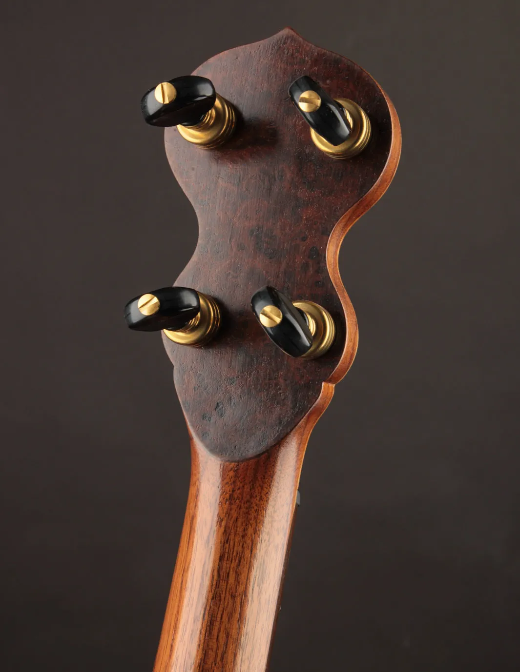 Carolina Banjo Company 11" Walnut w/Carved Peghead & Padauk Tonering
