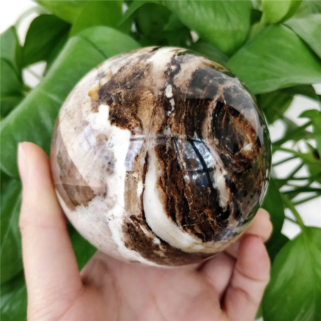 Coffee Opal Spheres, Chocolate Sphere, Small Black Sphere Black Opal Sphere, Black Opal Crystal, Crystal Ball, Black Opal Spiritual