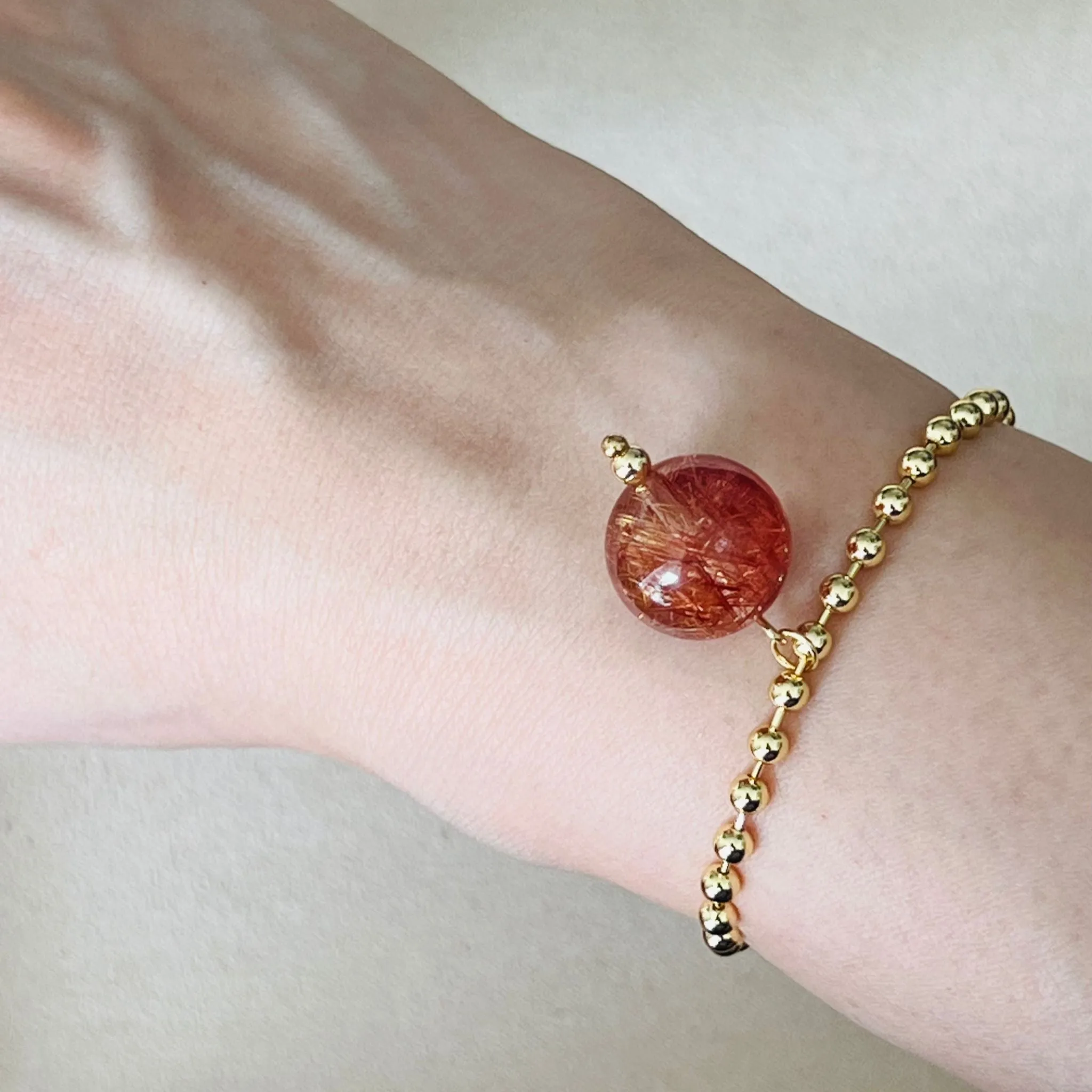 Copper Rutilated Quartz La Forma Bracelet