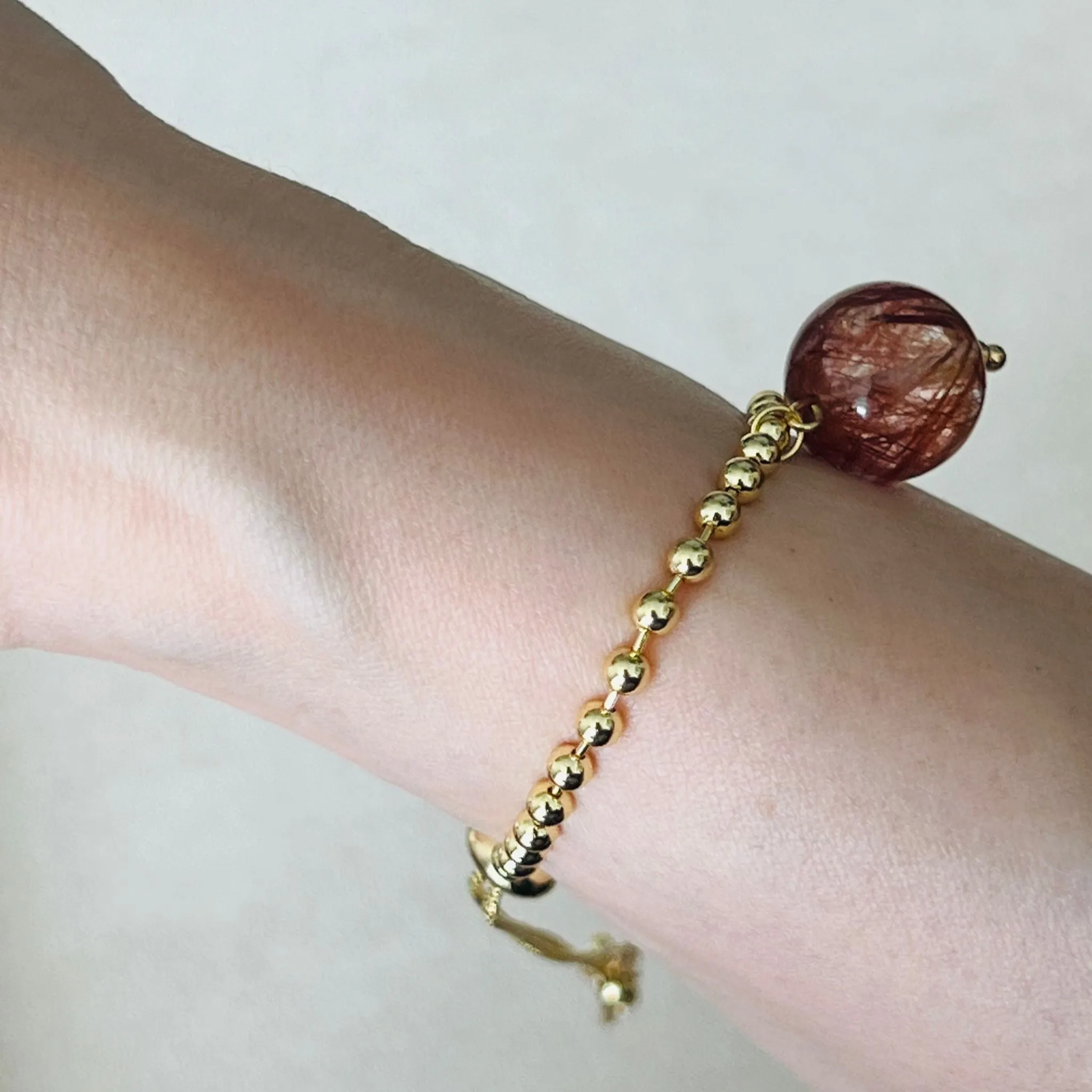 Copper Rutilated Quartz La Forma Bracelet