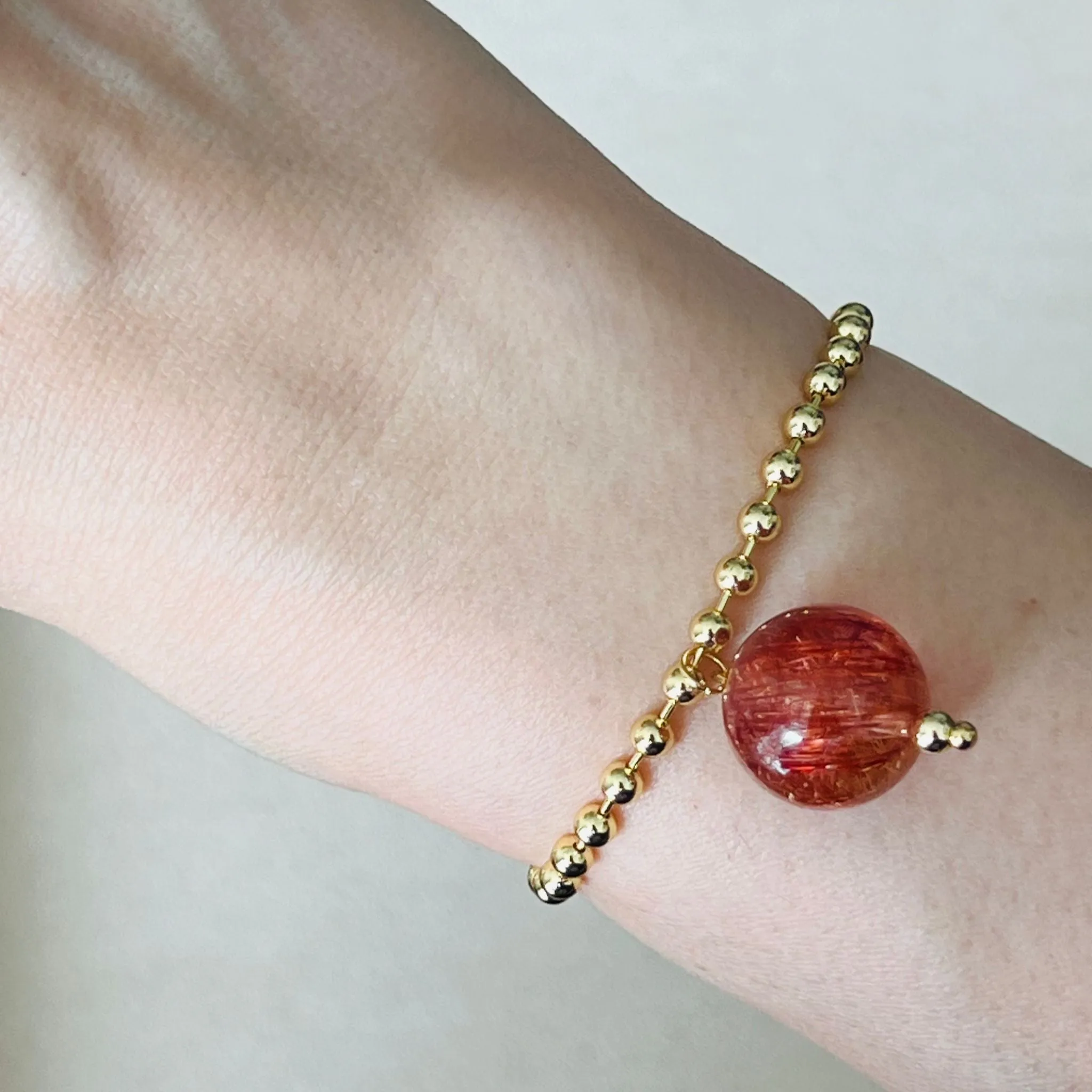 Copper Rutilated Quartz La Forma Bracelet