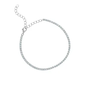 December Blue Topaz Birthstone Tennis Bracelet