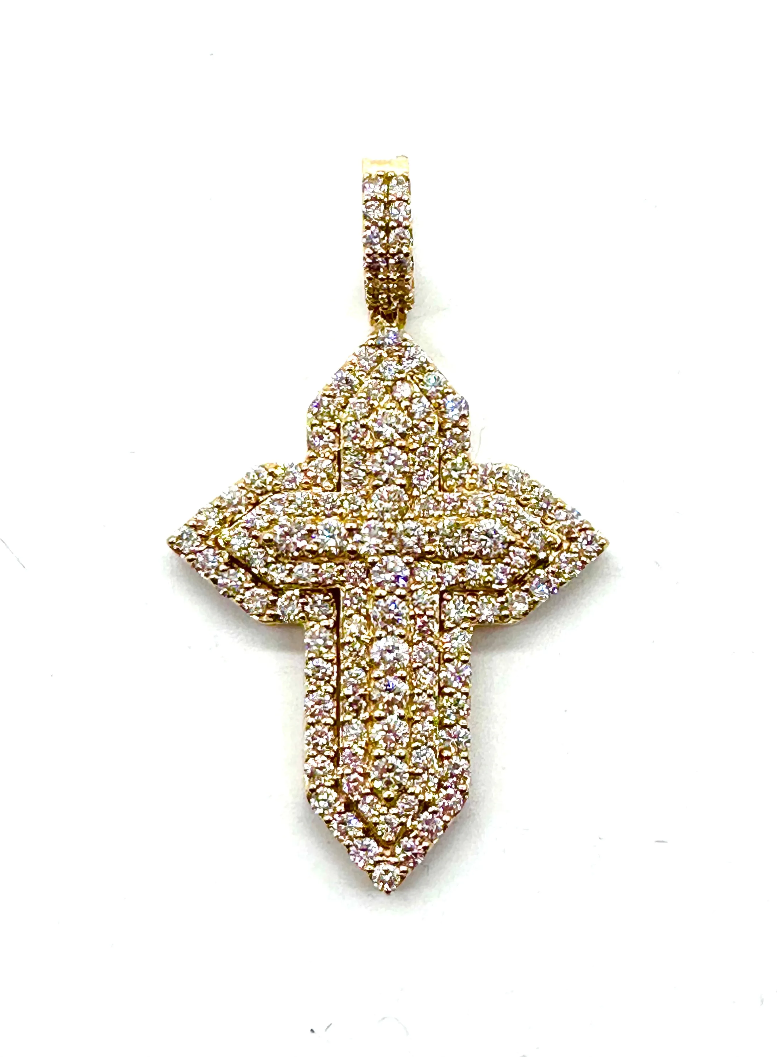 Diamond cross pendant