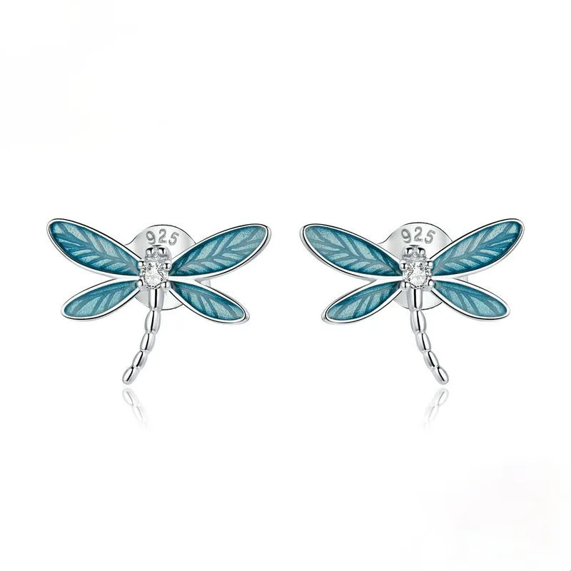 Earrings Sterling Silver Dragonfly Earrings