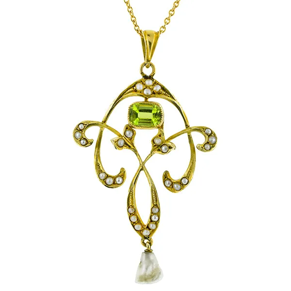 Edwardian Lavalier Pendant Necklace