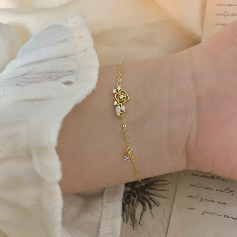 Eternal Rose Bracelet (Solid Silver)