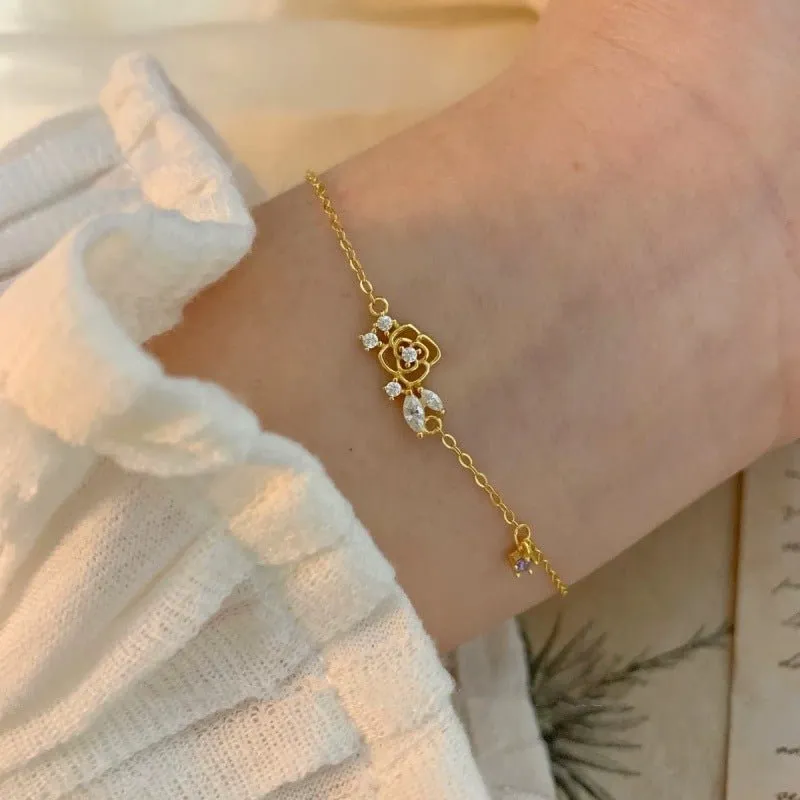 Eternal Rose Bracelet (Solid Silver)