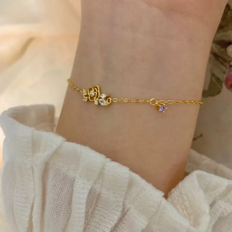 Eternal Rose Bracelet (Solid Silver)