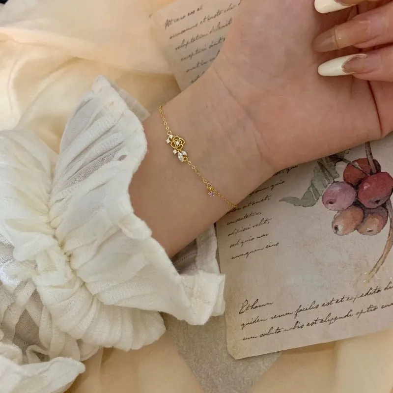 Eternal Rose Bracelet (Solid Silver)