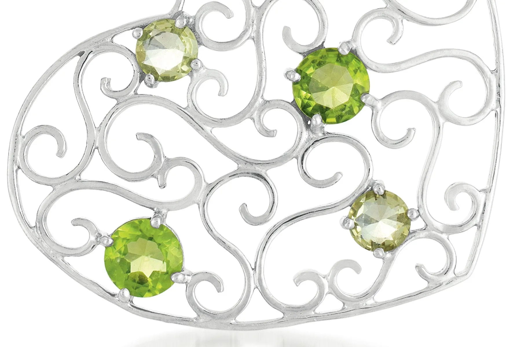 Fabienne Peridot Heart Necklace