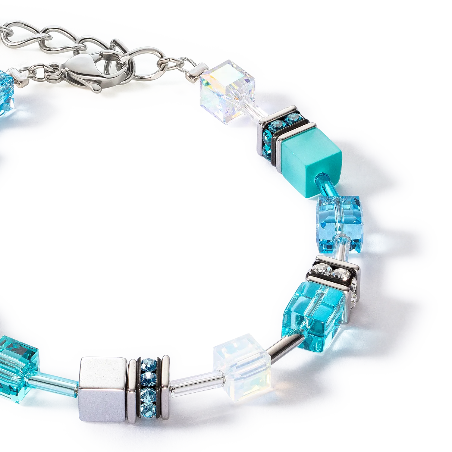 GeoCUBE® Iconic Joyful Colours bracelet turquoise