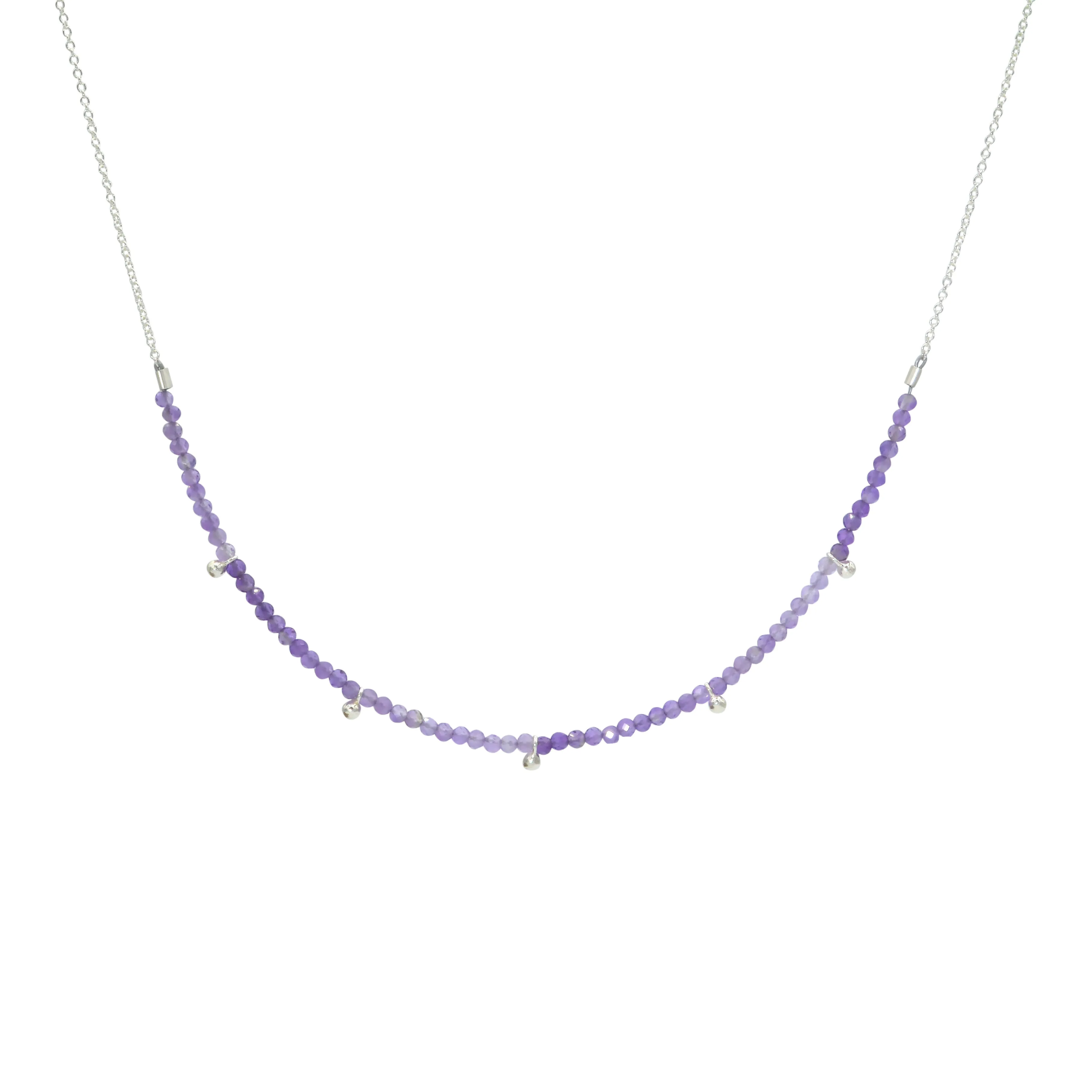 Half-Beaded Gemstone Choker