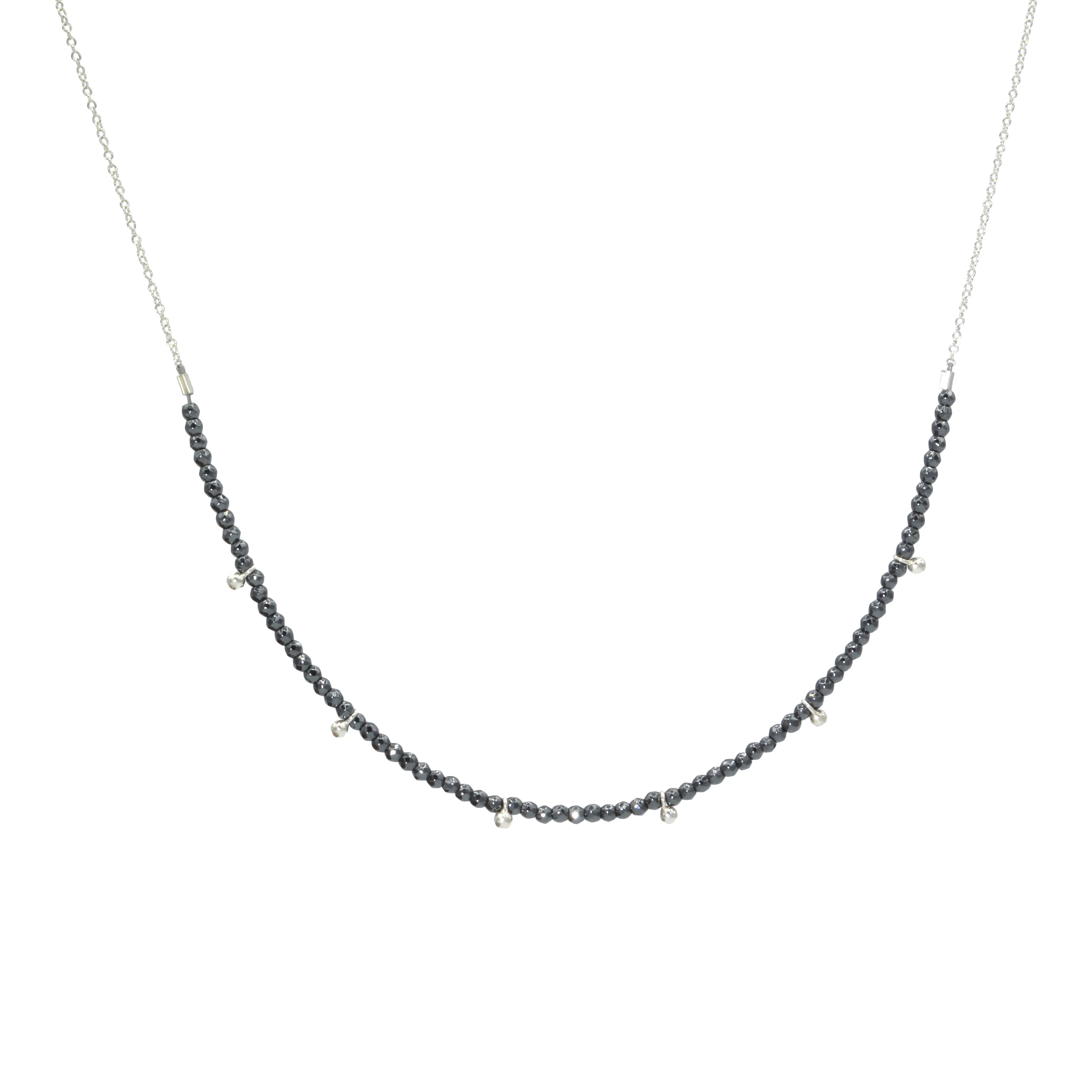Half-Beaded Gemstone Choker