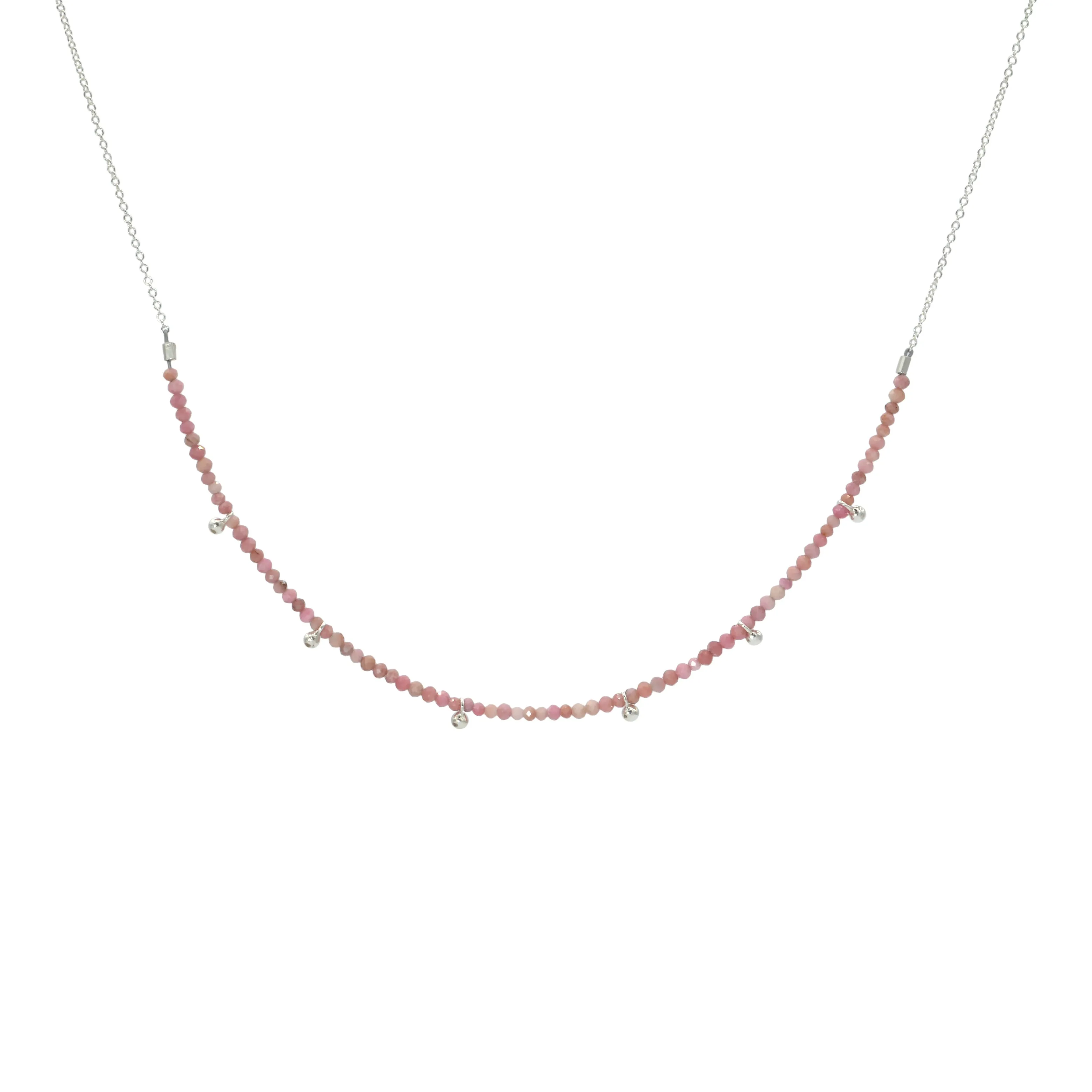 Half-Beaded Gemstone Choker