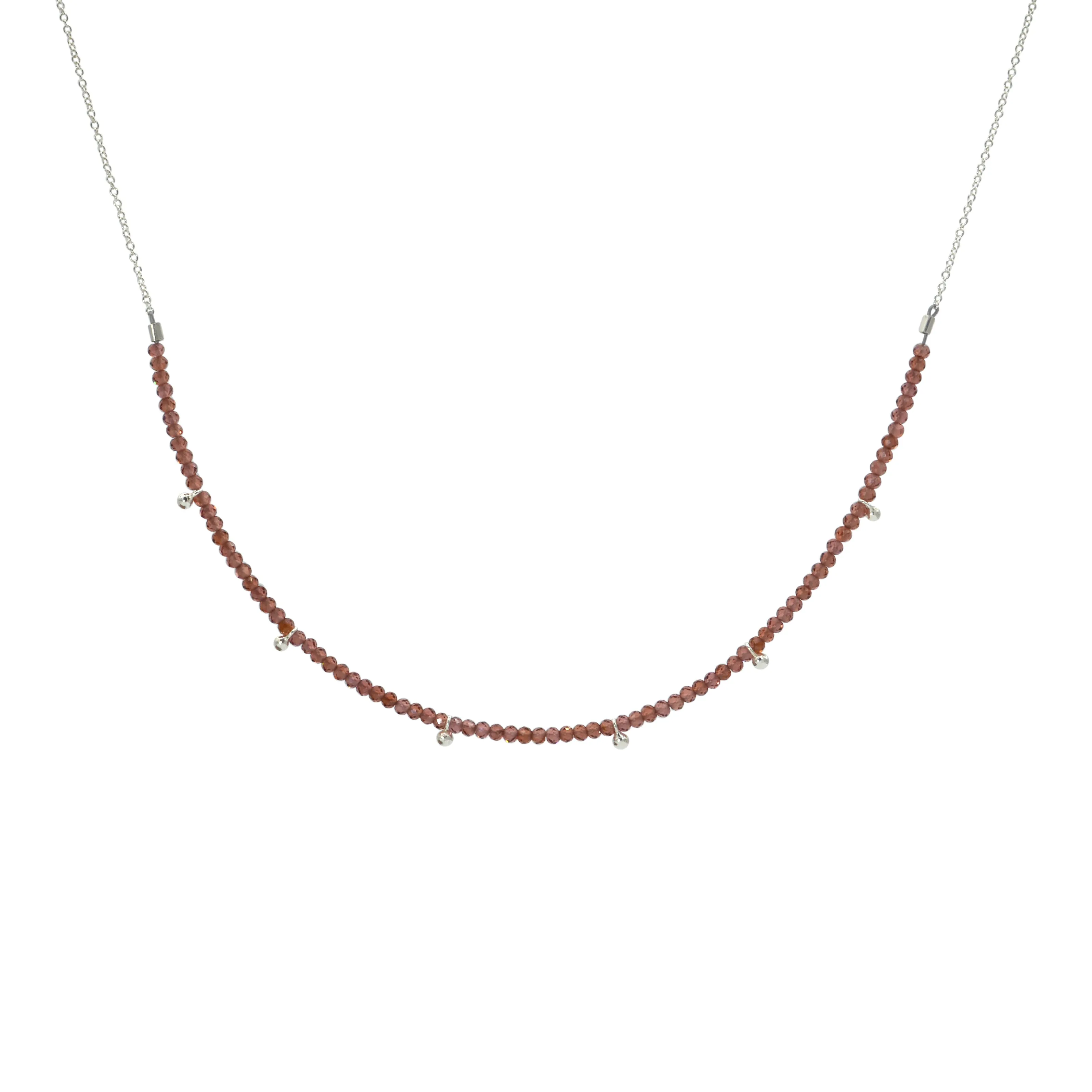 Half-Beaded Gemstone Choker