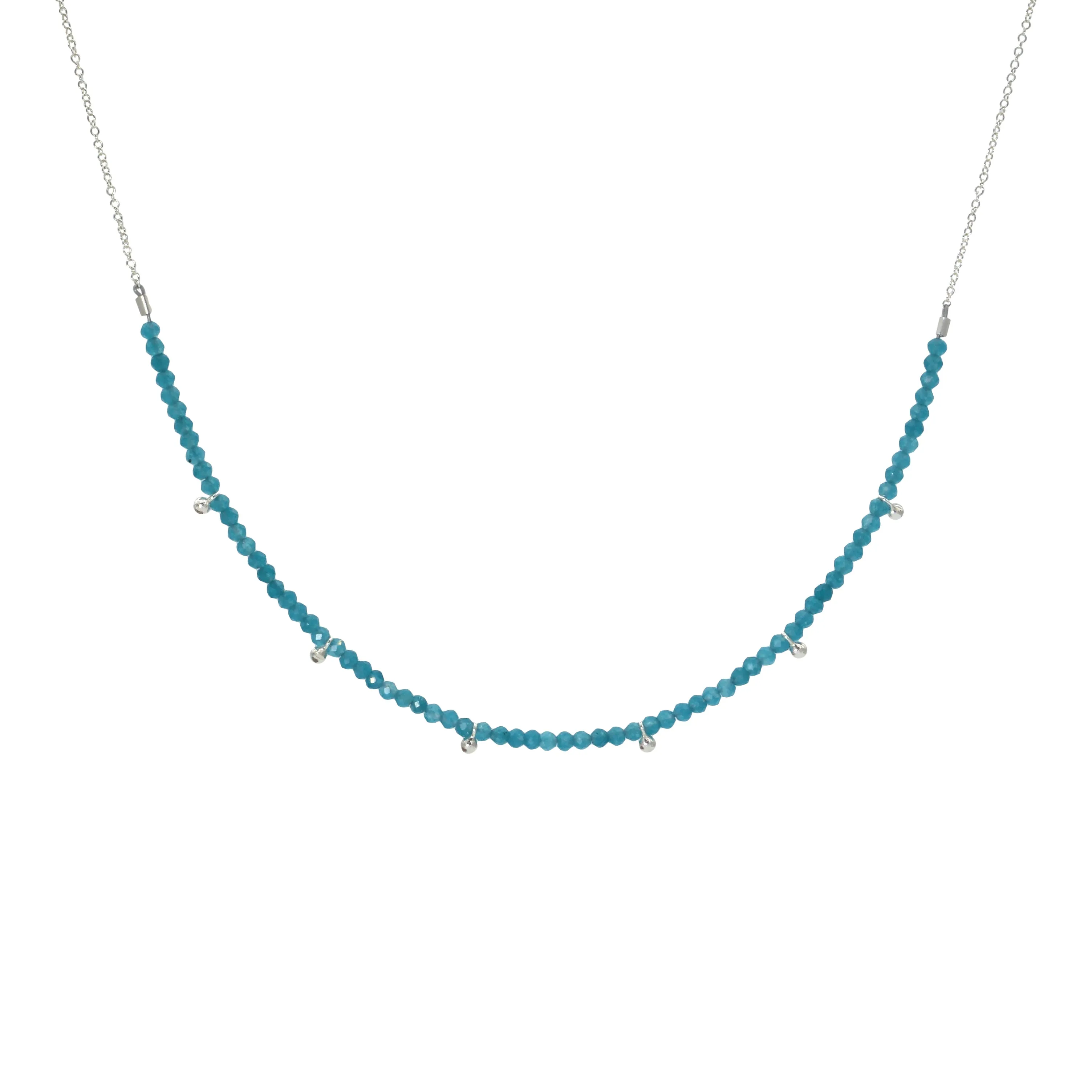 Half-Beaded Gemstone Choker