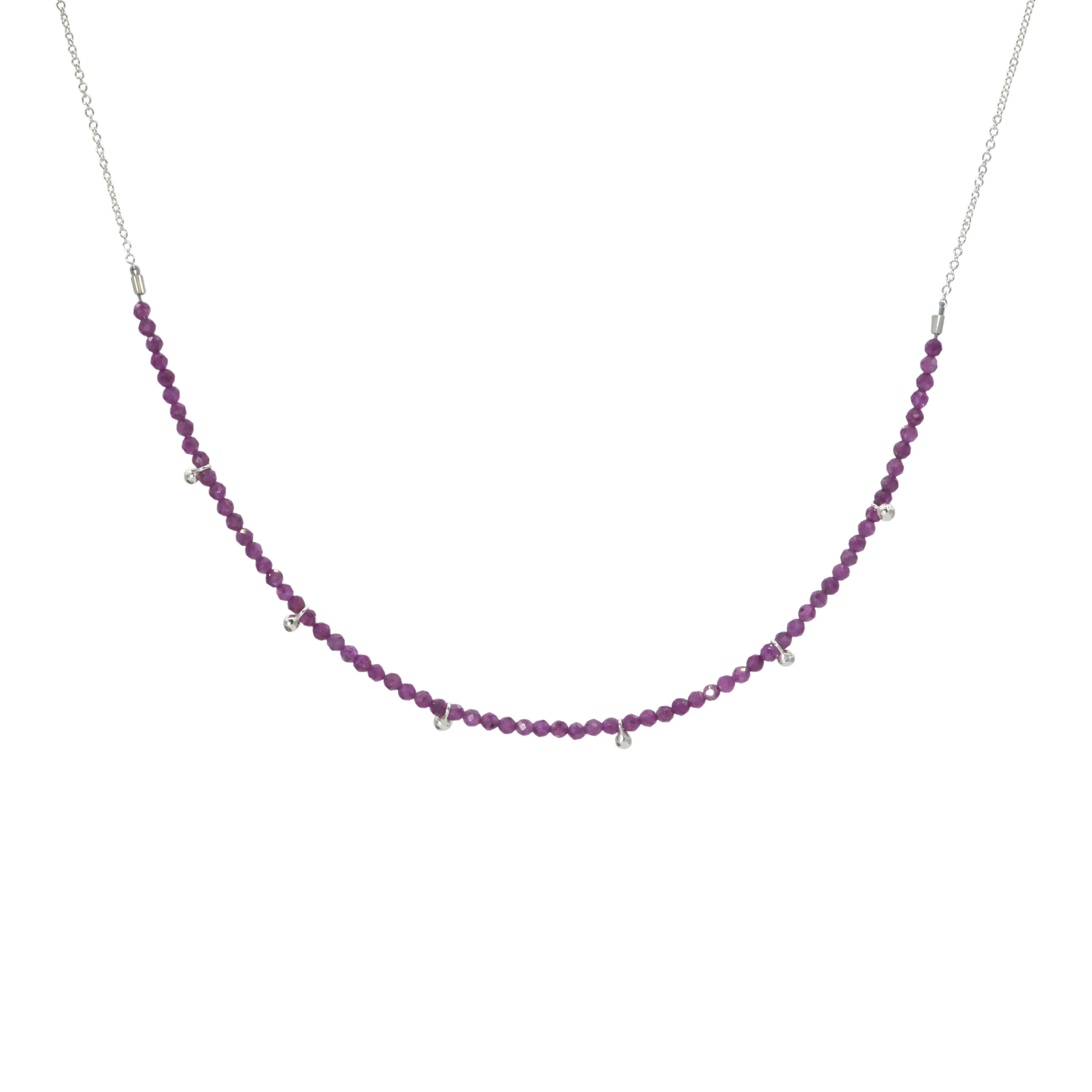 Half-Beaded Gemstone Choker
