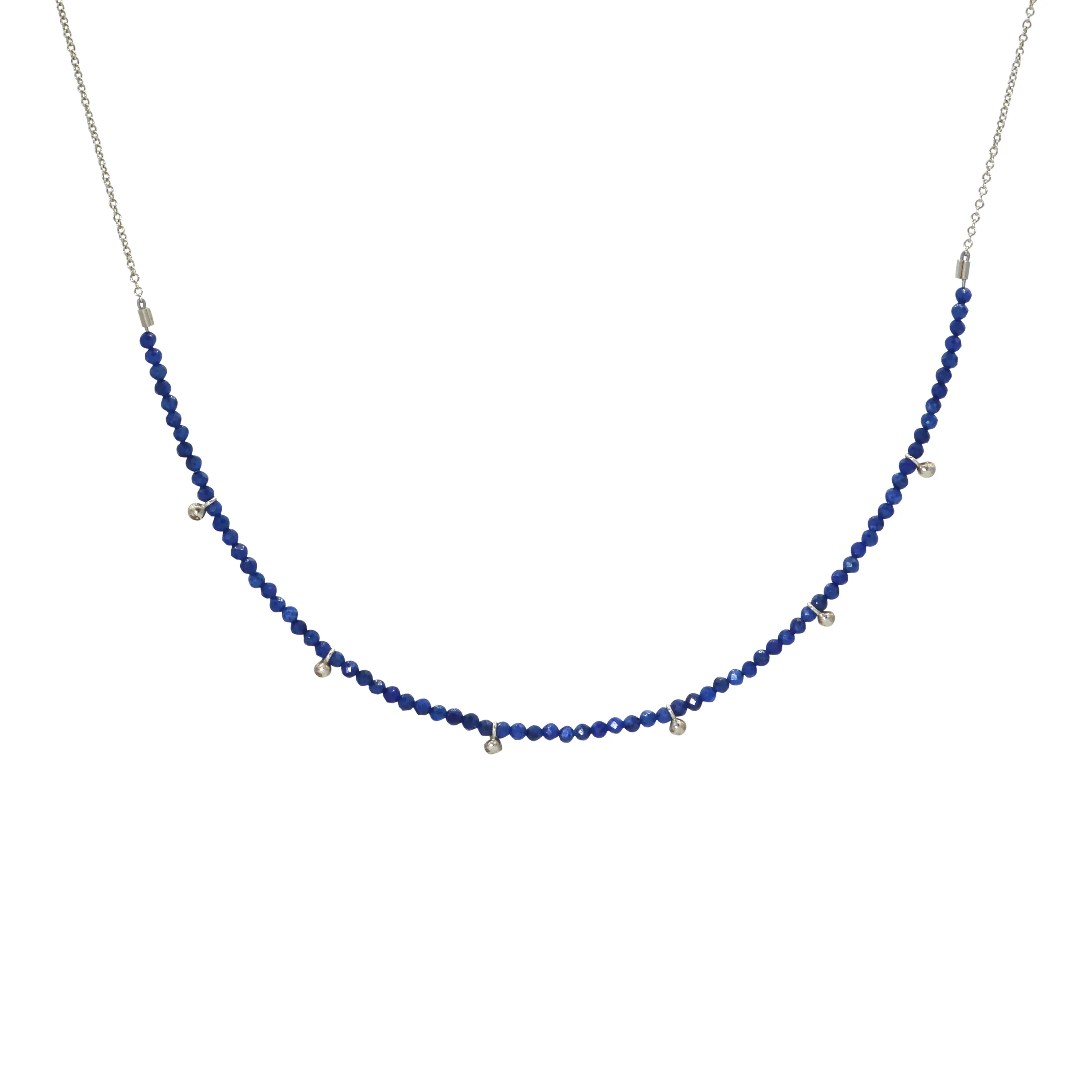 Half-Beaded Gemstone Choker