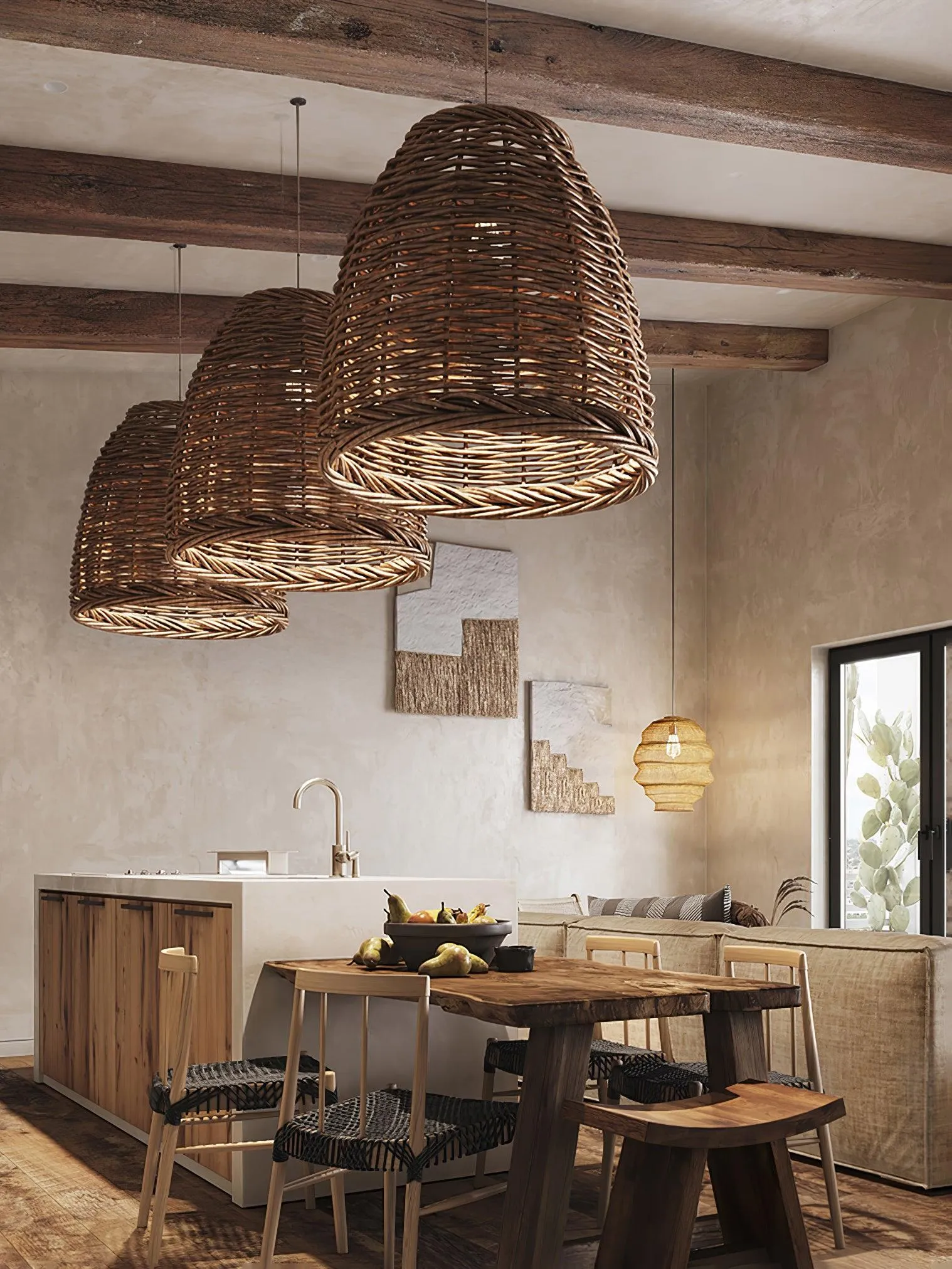 Hues Wicker Pendant Lamp