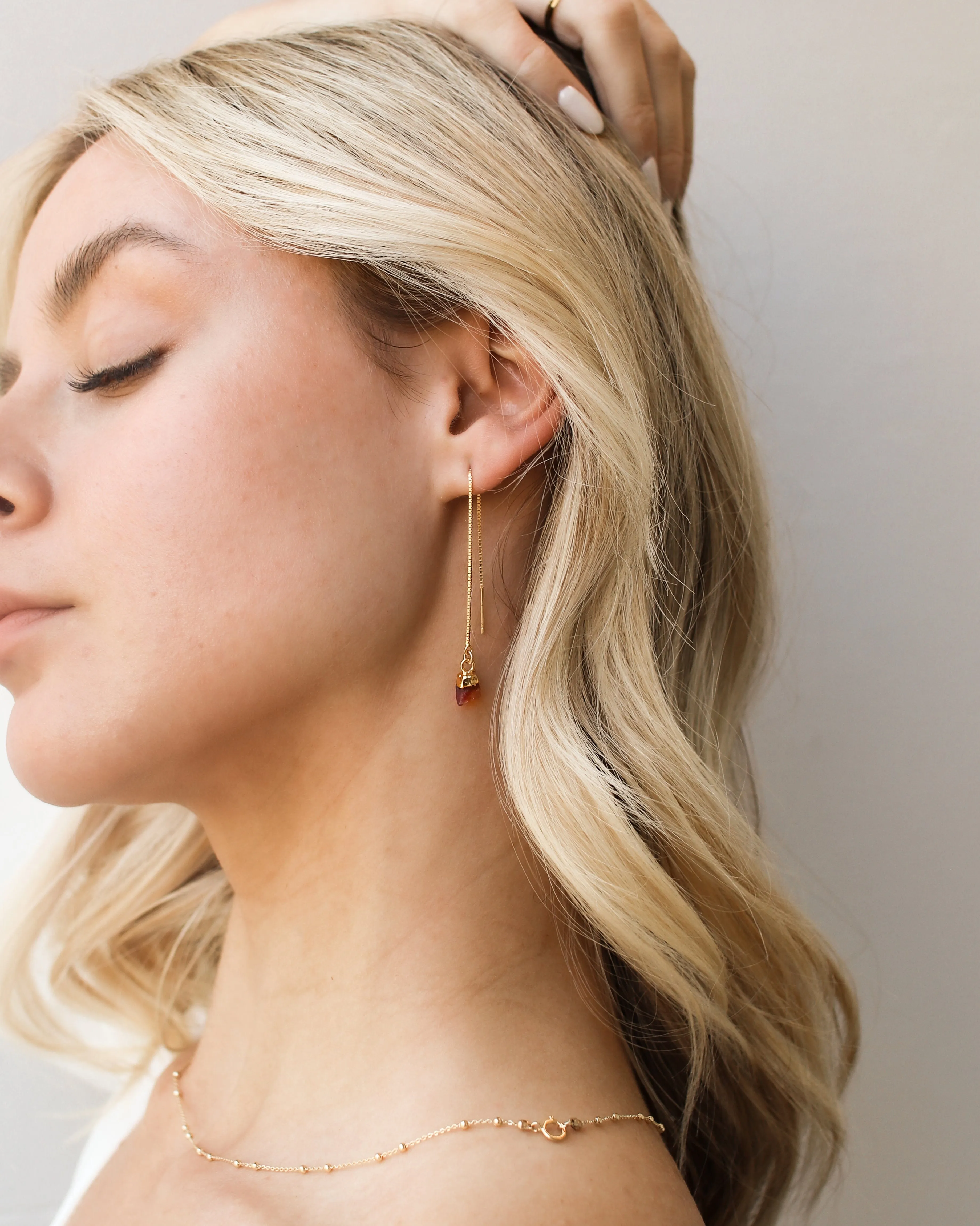 July | Ruby Earrings