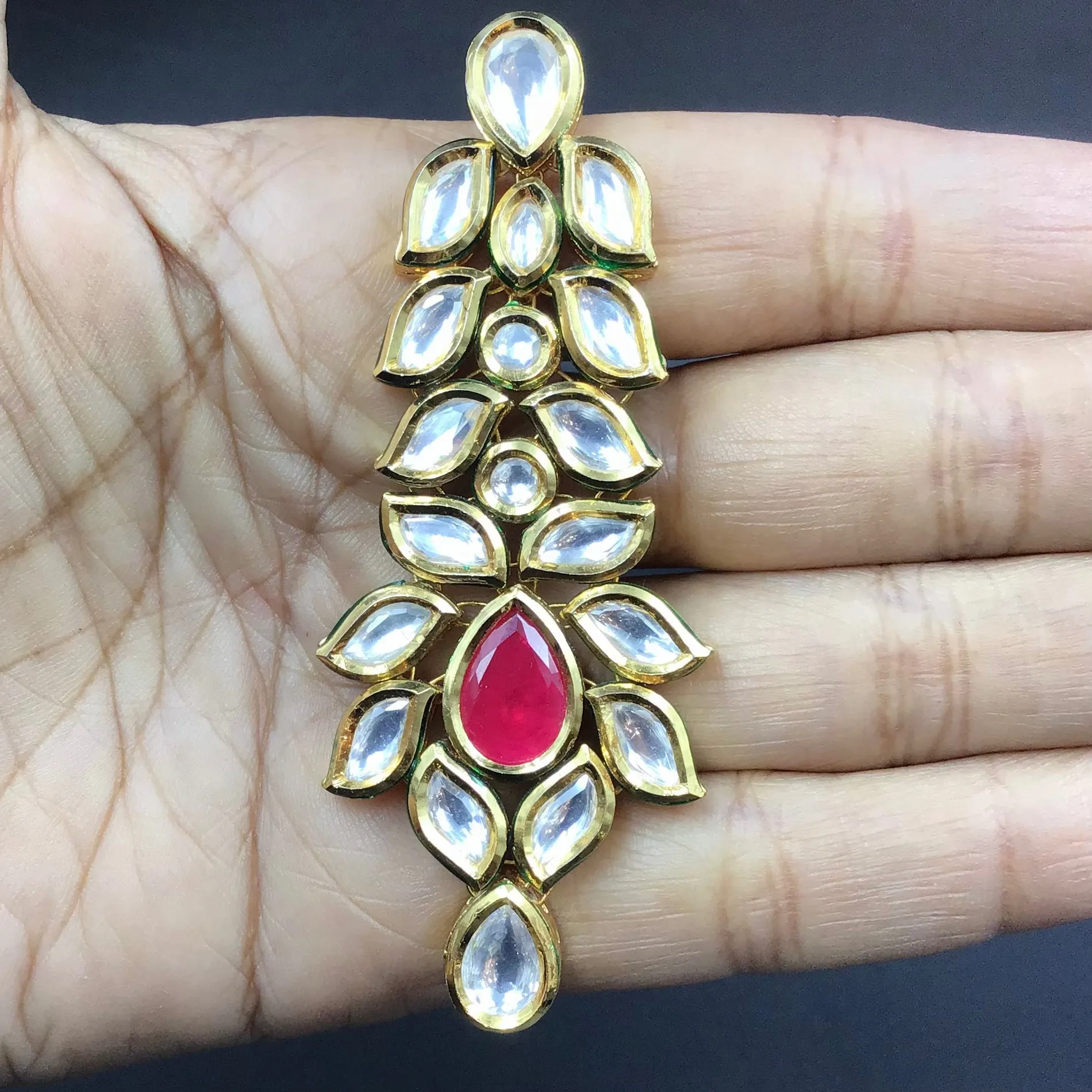 Kundan Earring Danglers 2739-12