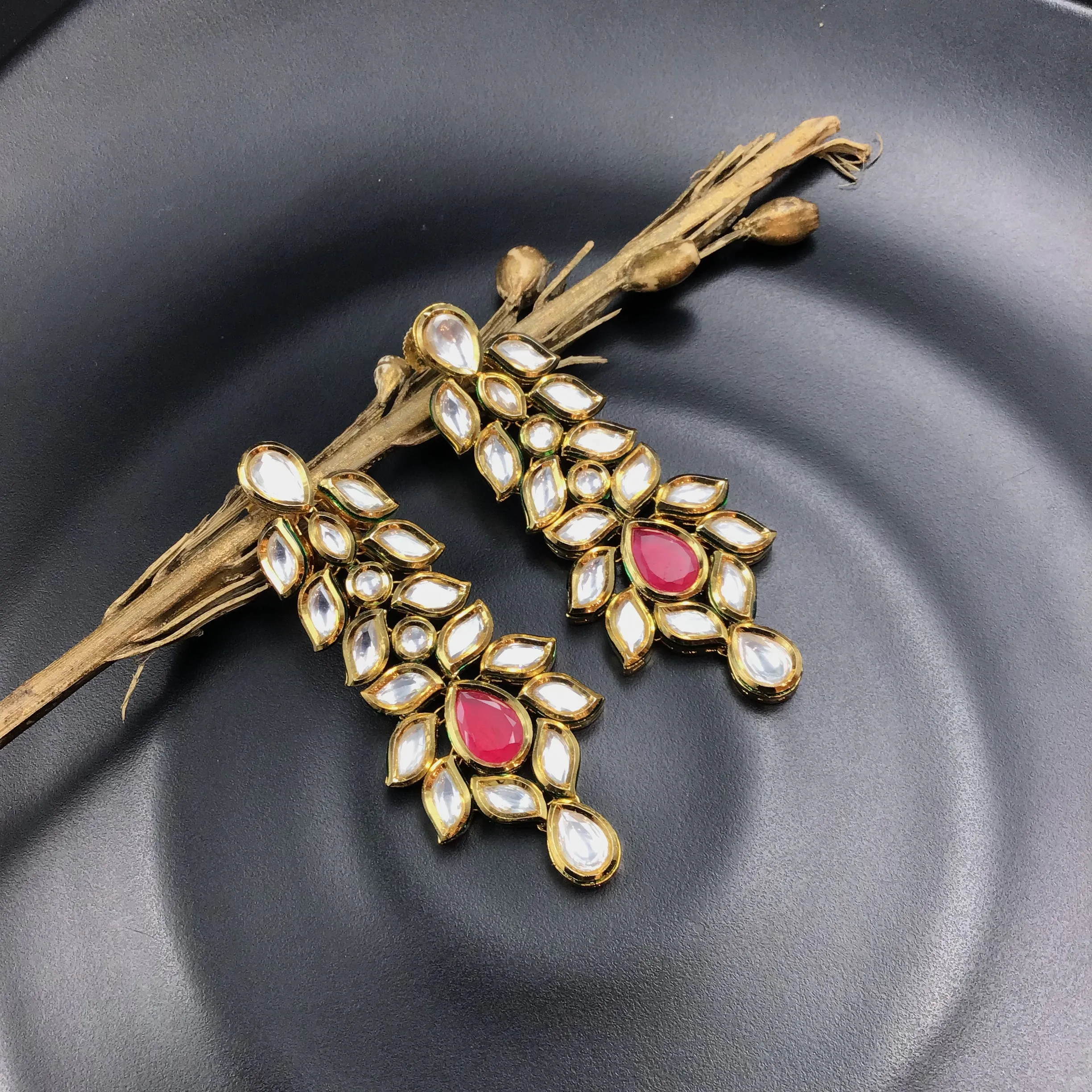Kundan Earring Danglers 2739-12
