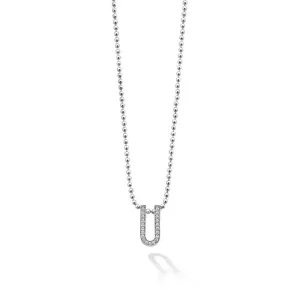 LAGOS Small Linear Diamond Pendant Necklace in Sterling Silver