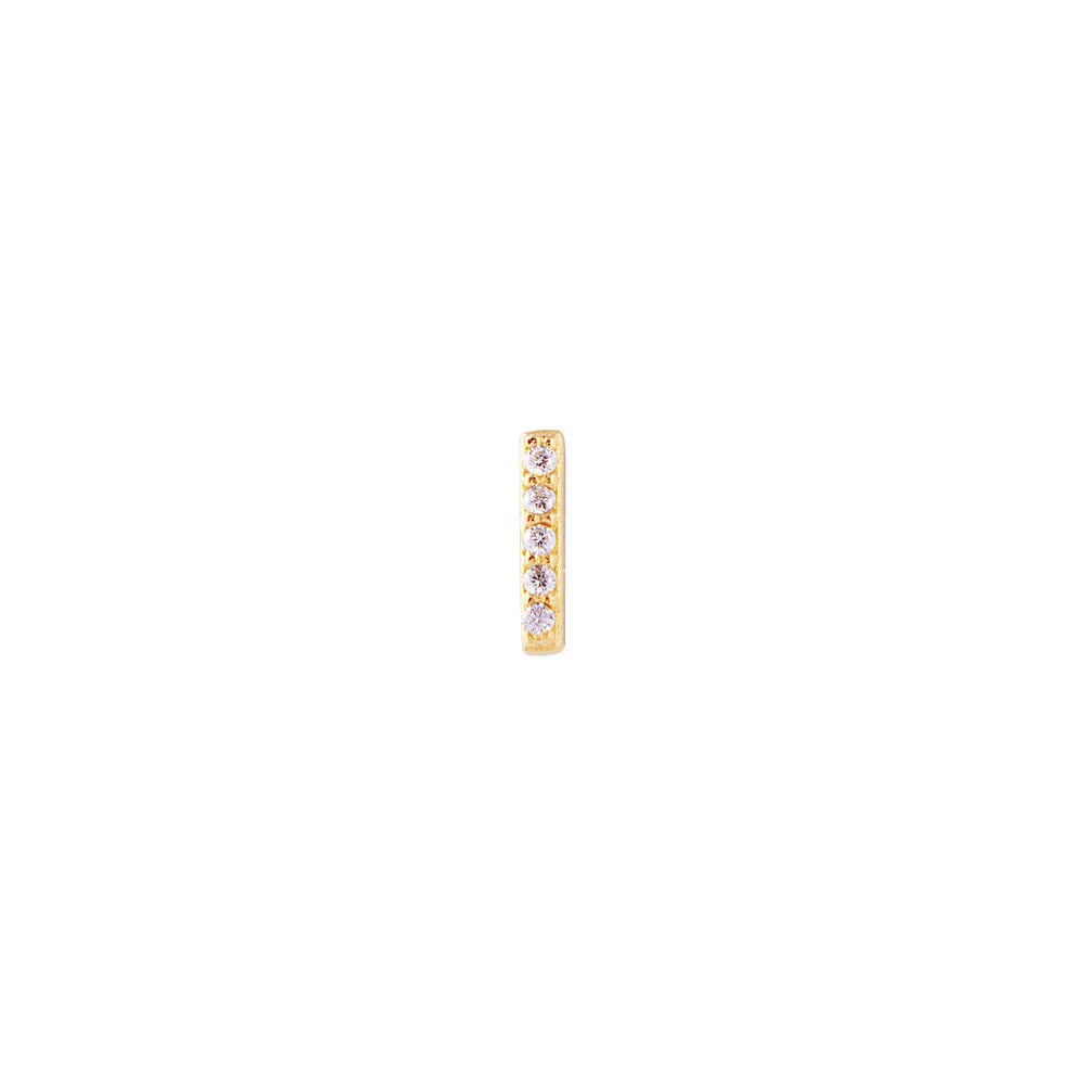 LETTER PAVE STUD - I