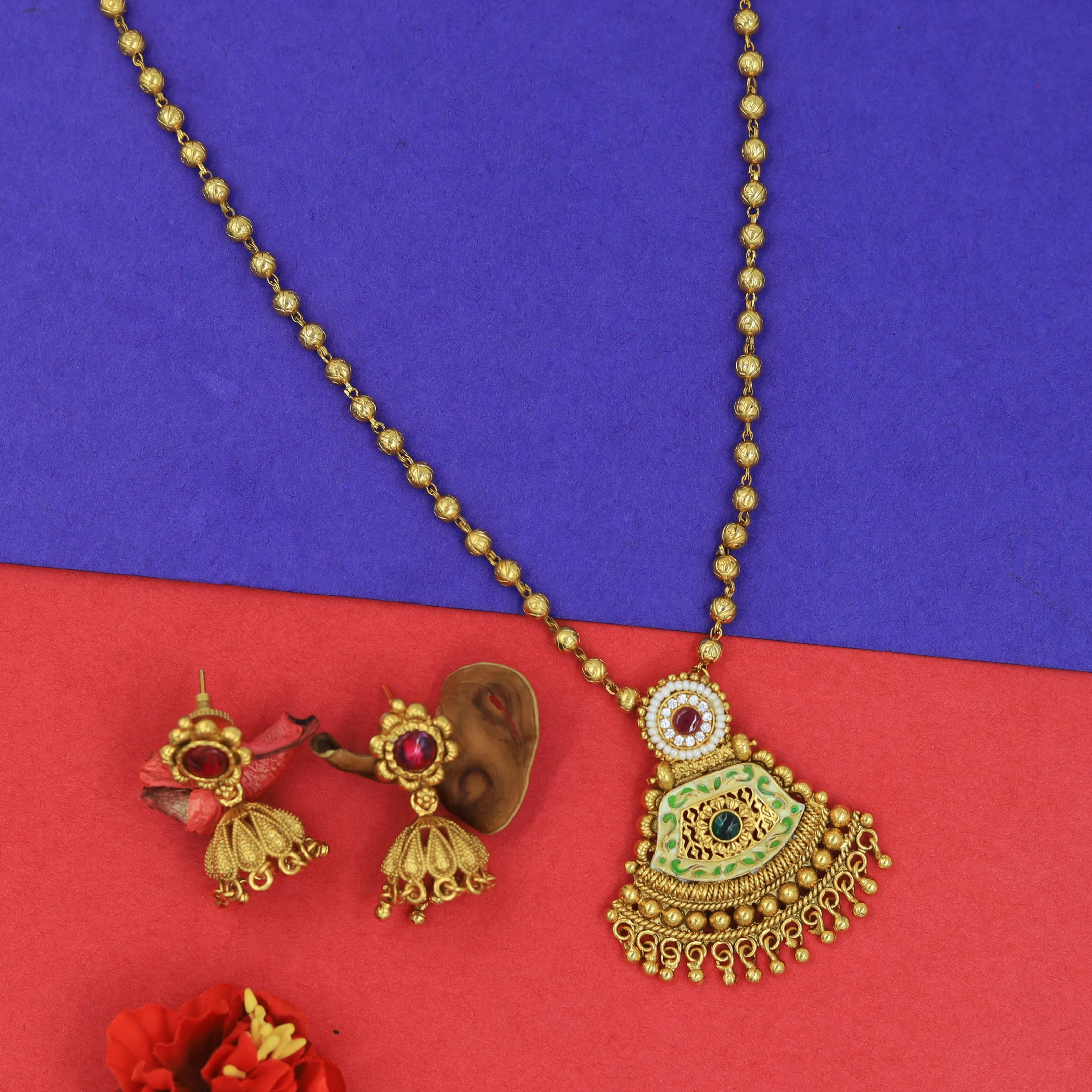 Medium Antique Pendant Set 7014-1