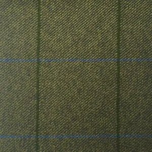 Medium Green With Royal Blue And Green Check Country Tweed Jacketing
