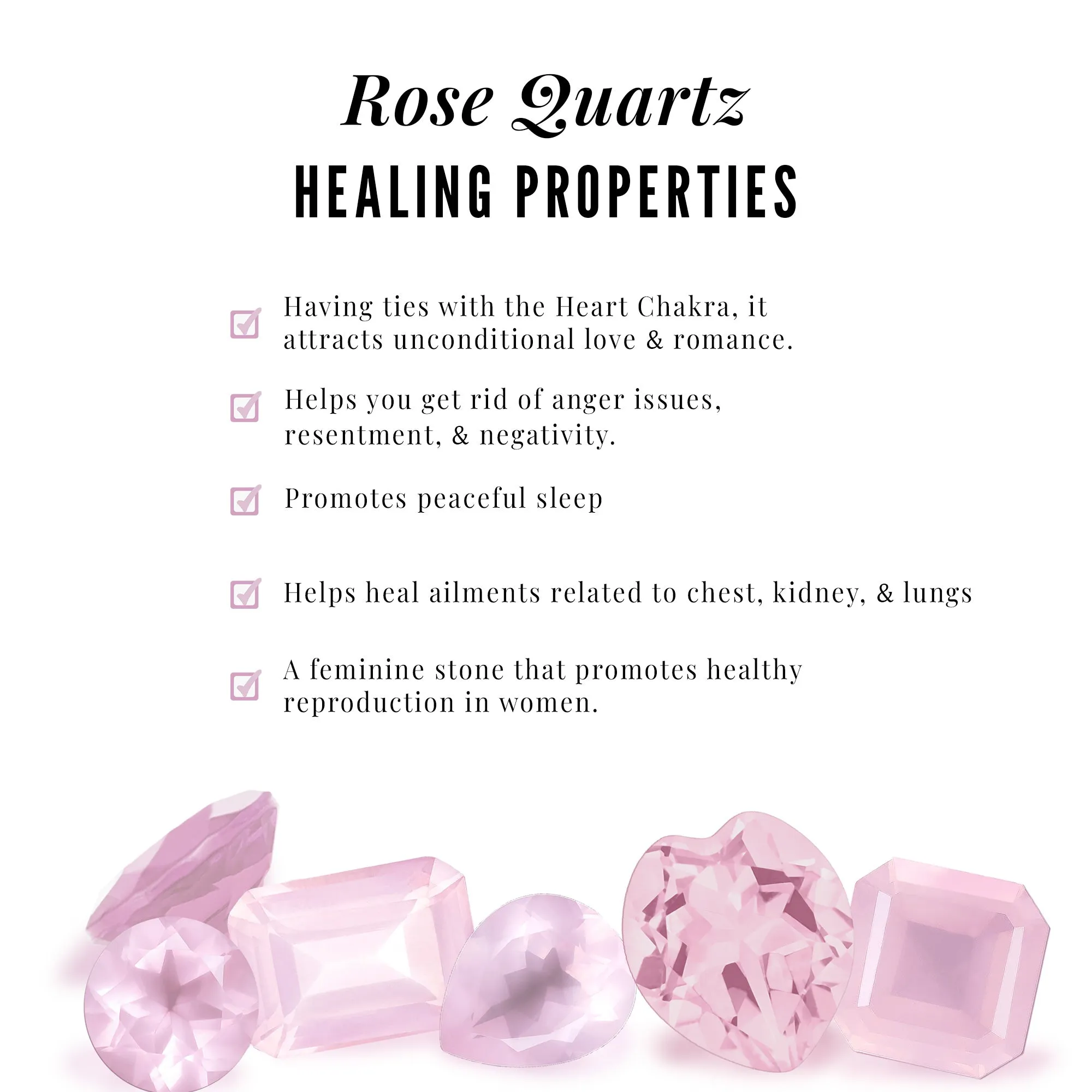 Minimal Rose Quartz and Diamond Pendant